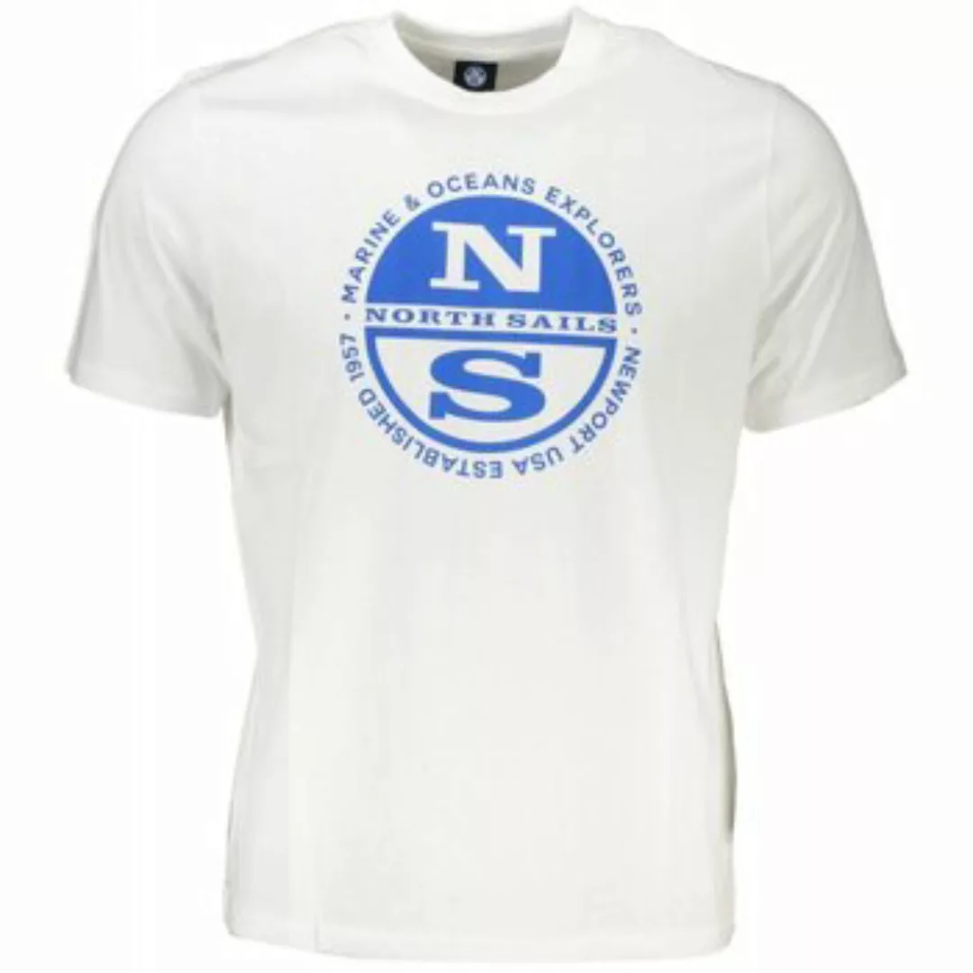 North Sails T-Shirt Herren Kurzarm-T-Shirt Weiß mit Rundhals und günstig online kaufen