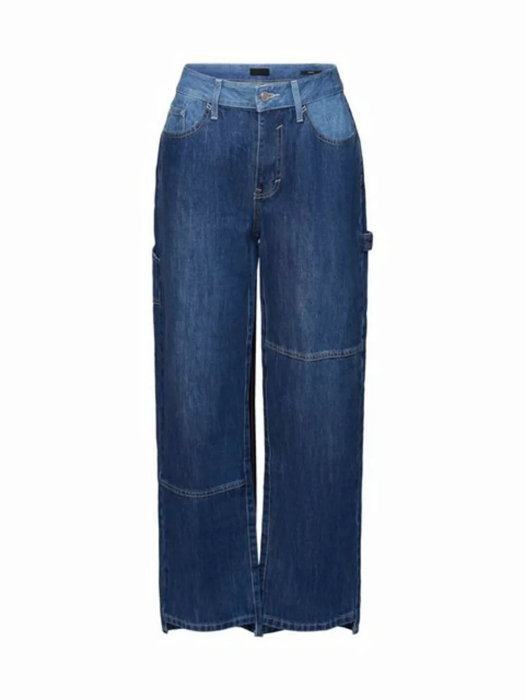 Esprit Weite Jeans Asymmetrische Jeans der 90er mit weitem Bein günstig online kaufen