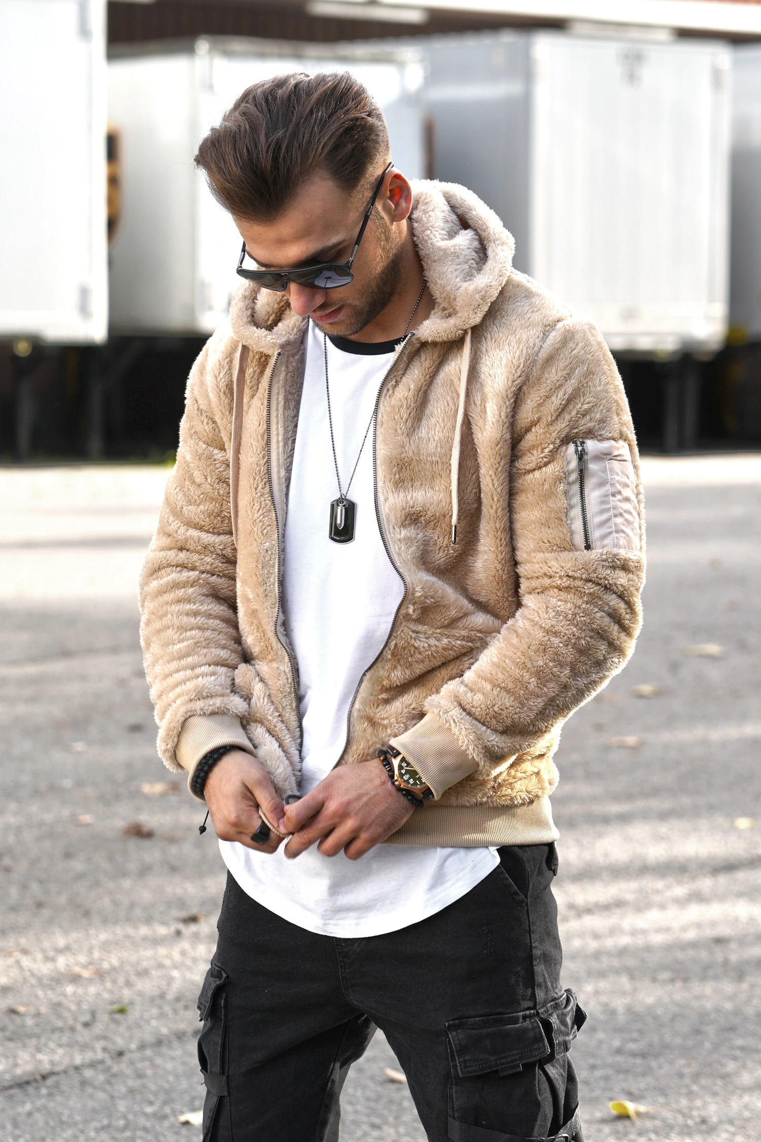 behype Sweatjacke "Teddy-Zip", aus weichem Teddyfleece günstig online kaufen