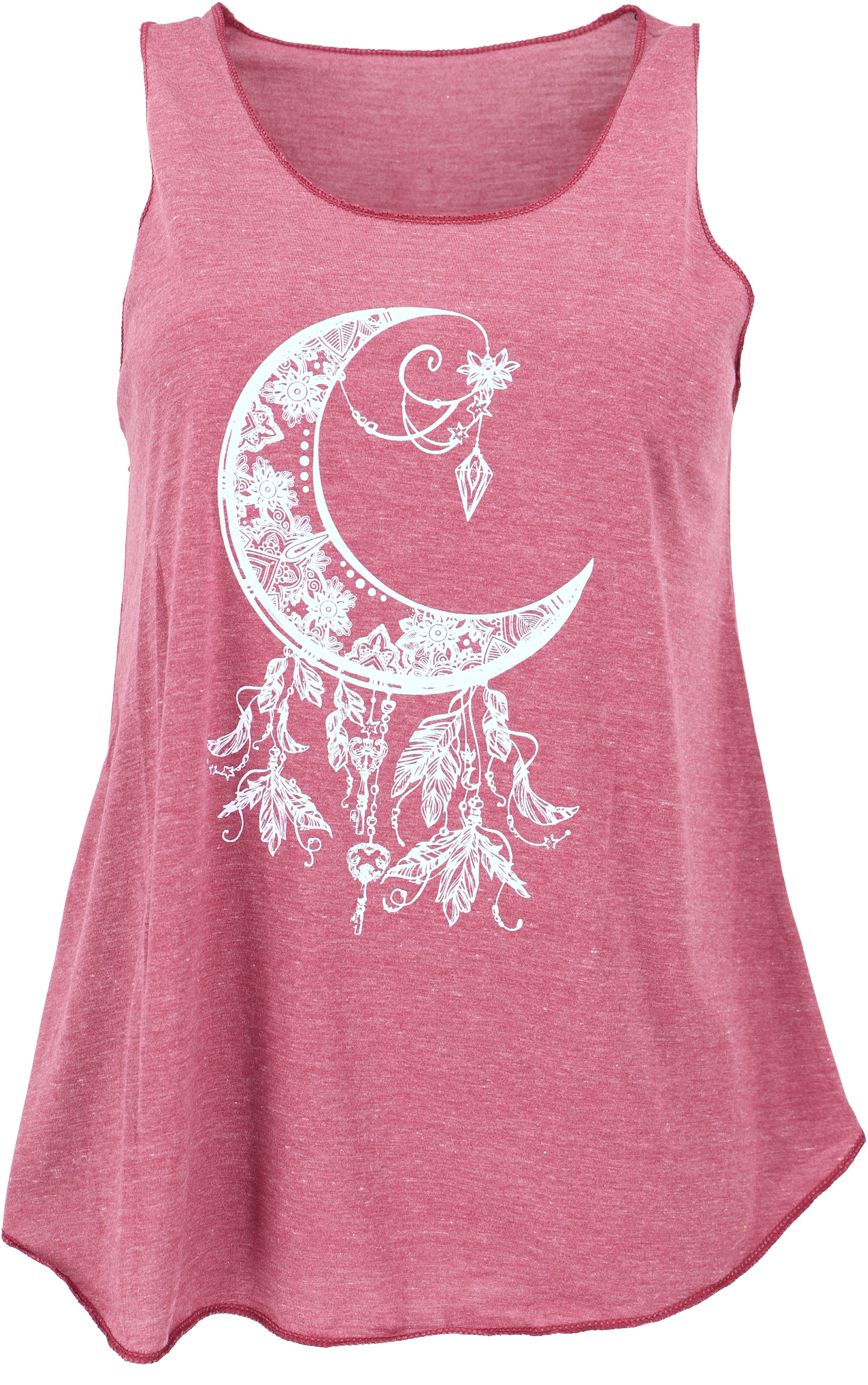 Guru-Shop T-Shirt Tanktop mit Ethnodruck, Mond günstig online kaufen