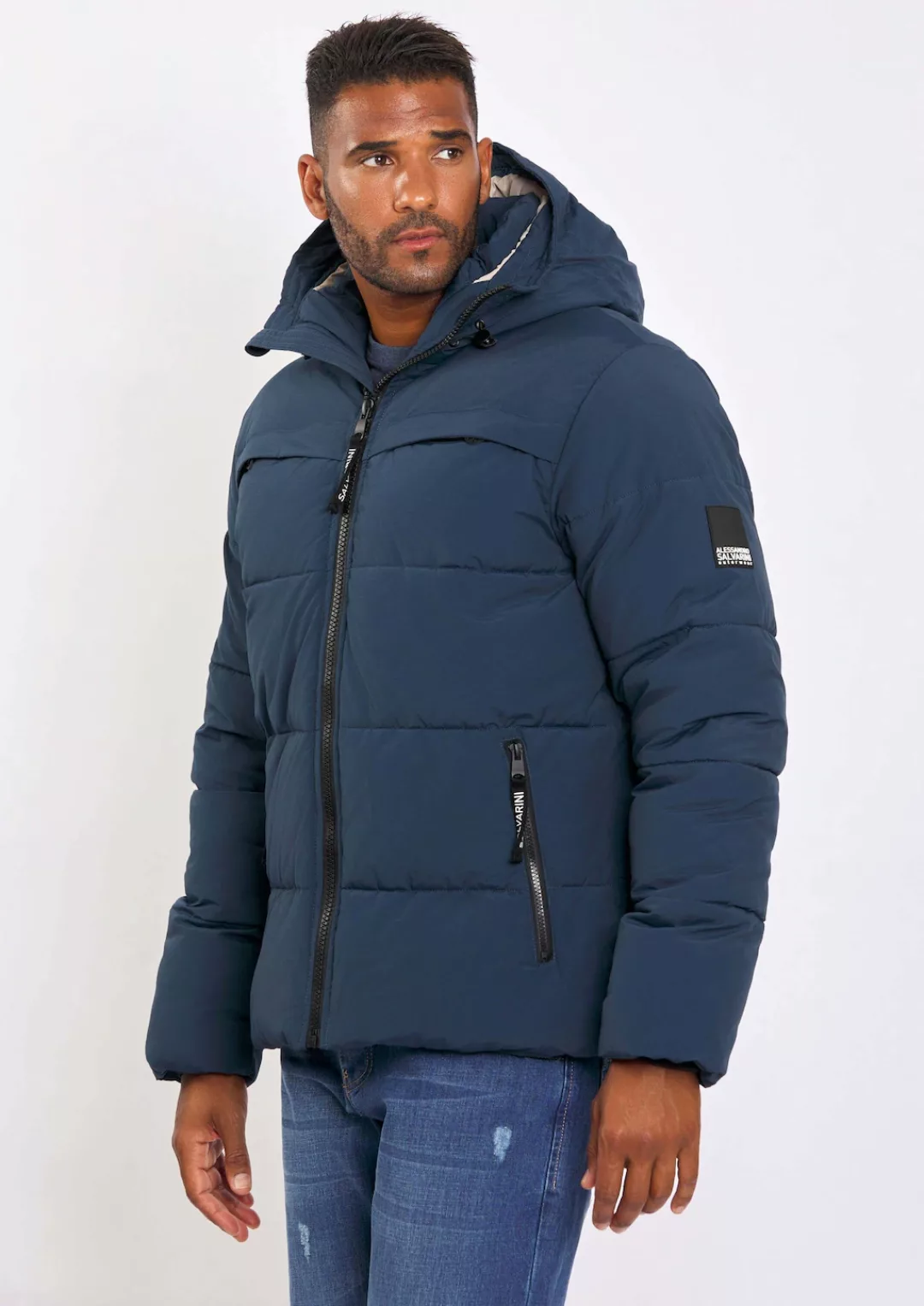 Alessandro Salvarini Winterjacke ASDiego mit extra hohem Kragen und vielen günstig online kaufen