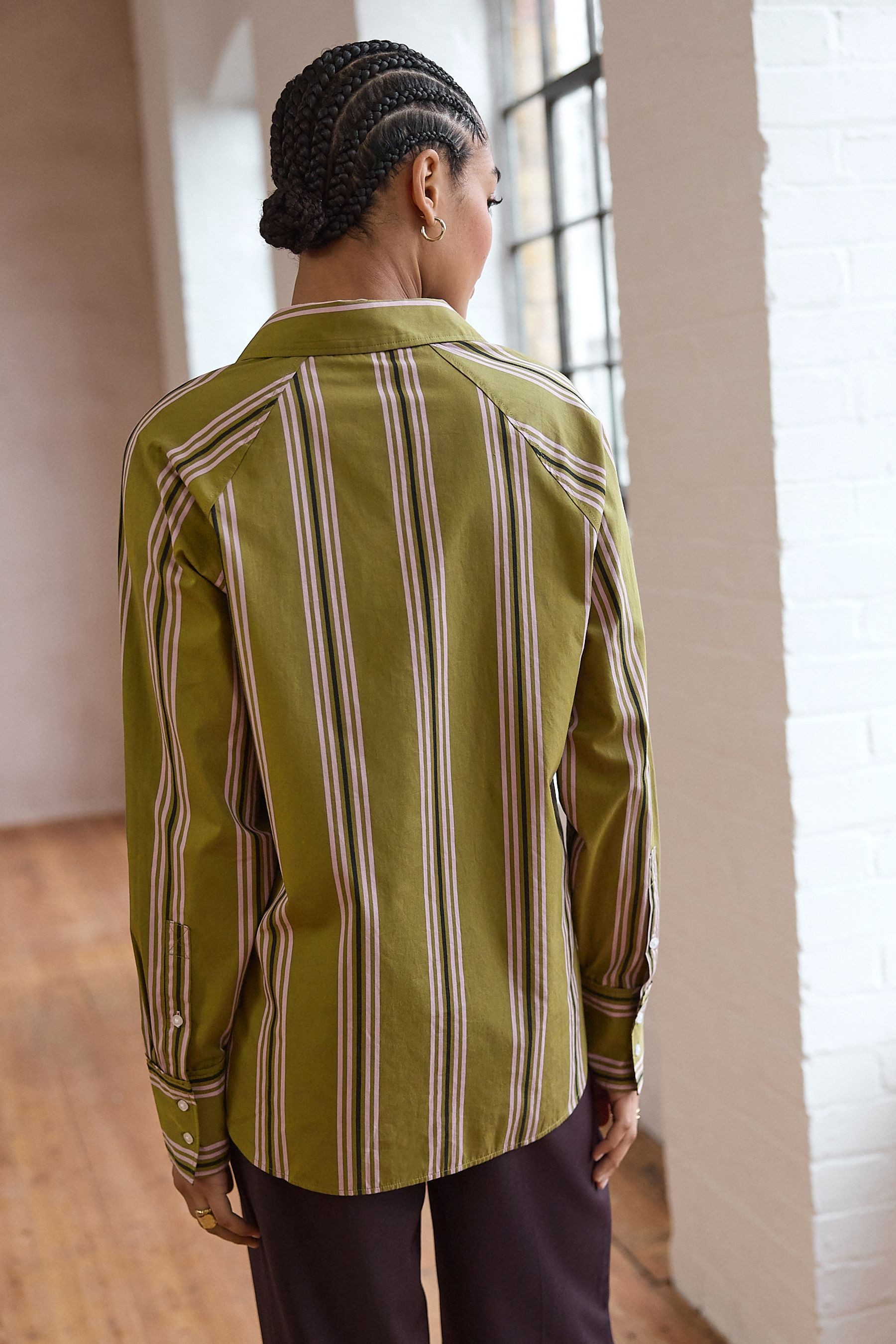 Next Langarmhemd Oversize-Langarmshirt aus Baumwolle, Kurzgröße günstig online kaufen