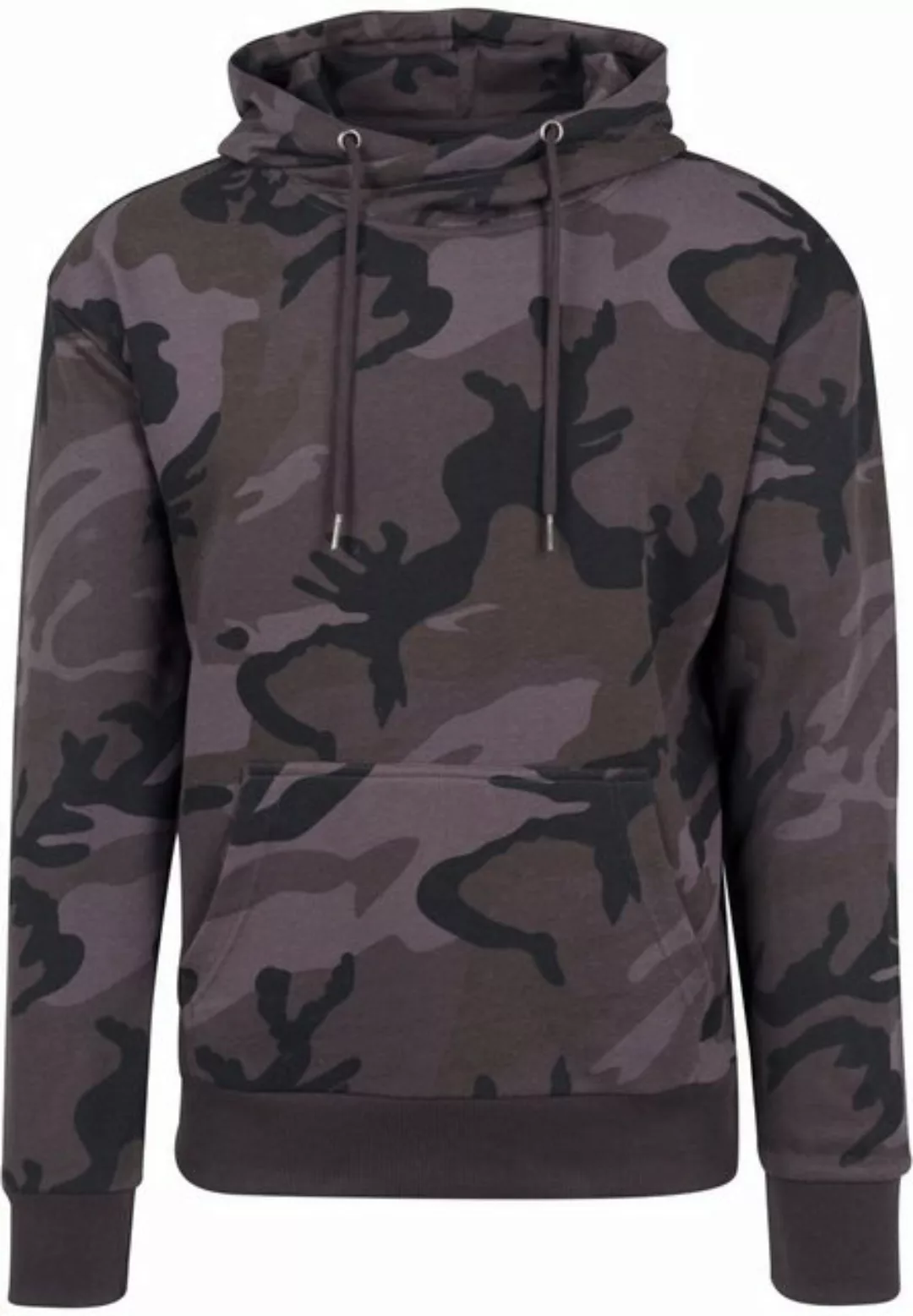 URBAN CLASSICS Kapuzensweatshirt "Urban Classics Herren High Neck Camo Hood günstig online kaufen