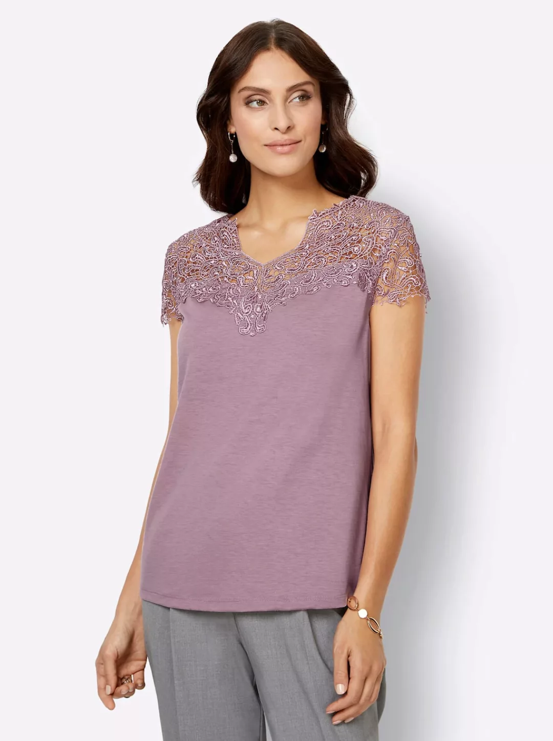 Lady Spitzenshirt "Shirt", (1 tlg.) günstig online kaufen