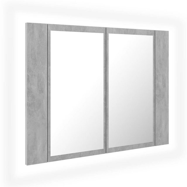 DOTMALL Badezimmerspiegelschrank LED-Bad-Spiegelschrank Betongrau 60x12x45 günstig online kaufen