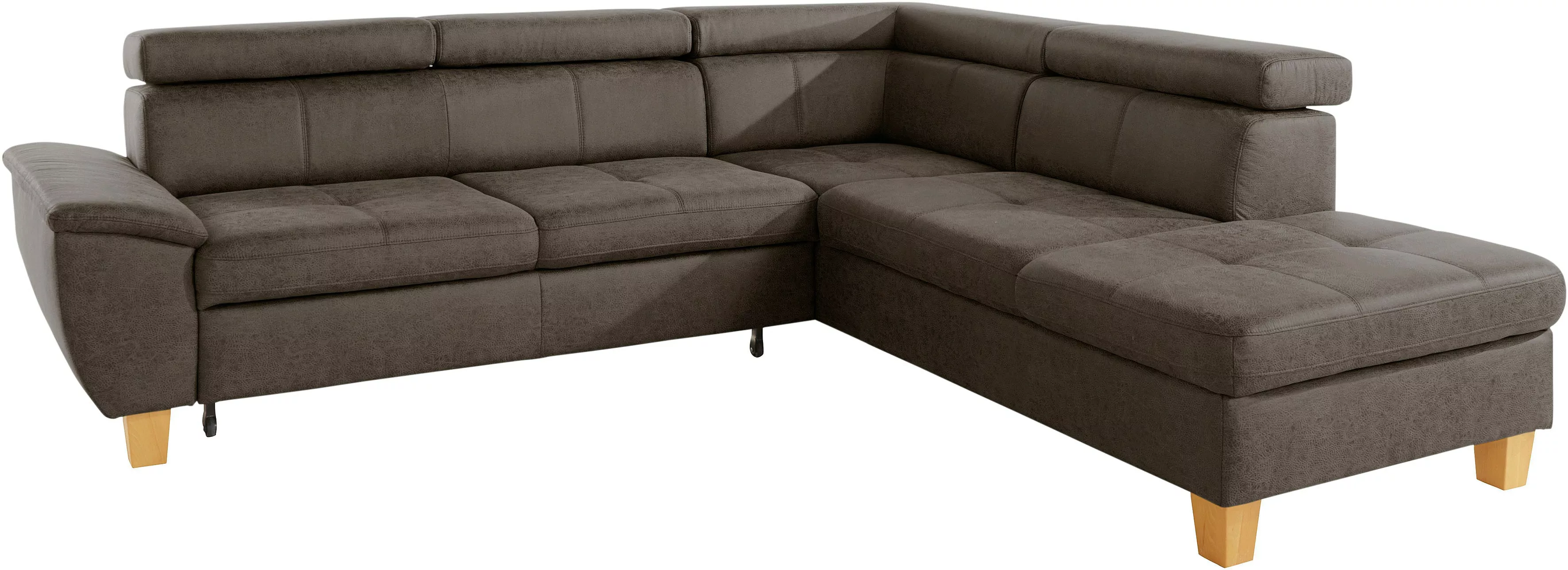 exxpo - sofa fashion Ecksofa "Enya, L-Form", mit Kopfteilverstellung, wahlw günstig online kaufen