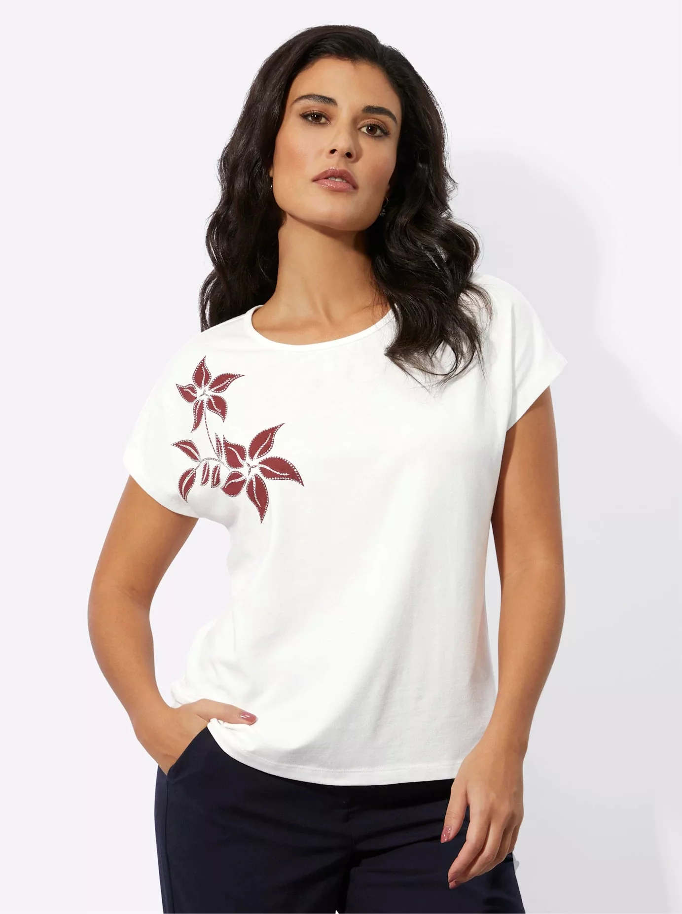 creation L Rundhalsshirt "Shirt", (1 tlg.) günstig online kaufen