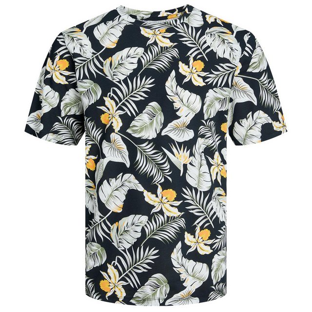 Jack & Jones Rundhalsshirt Jack&Jones florales T-Shirt XXL schwarz JJCHILL günstig online kaufen