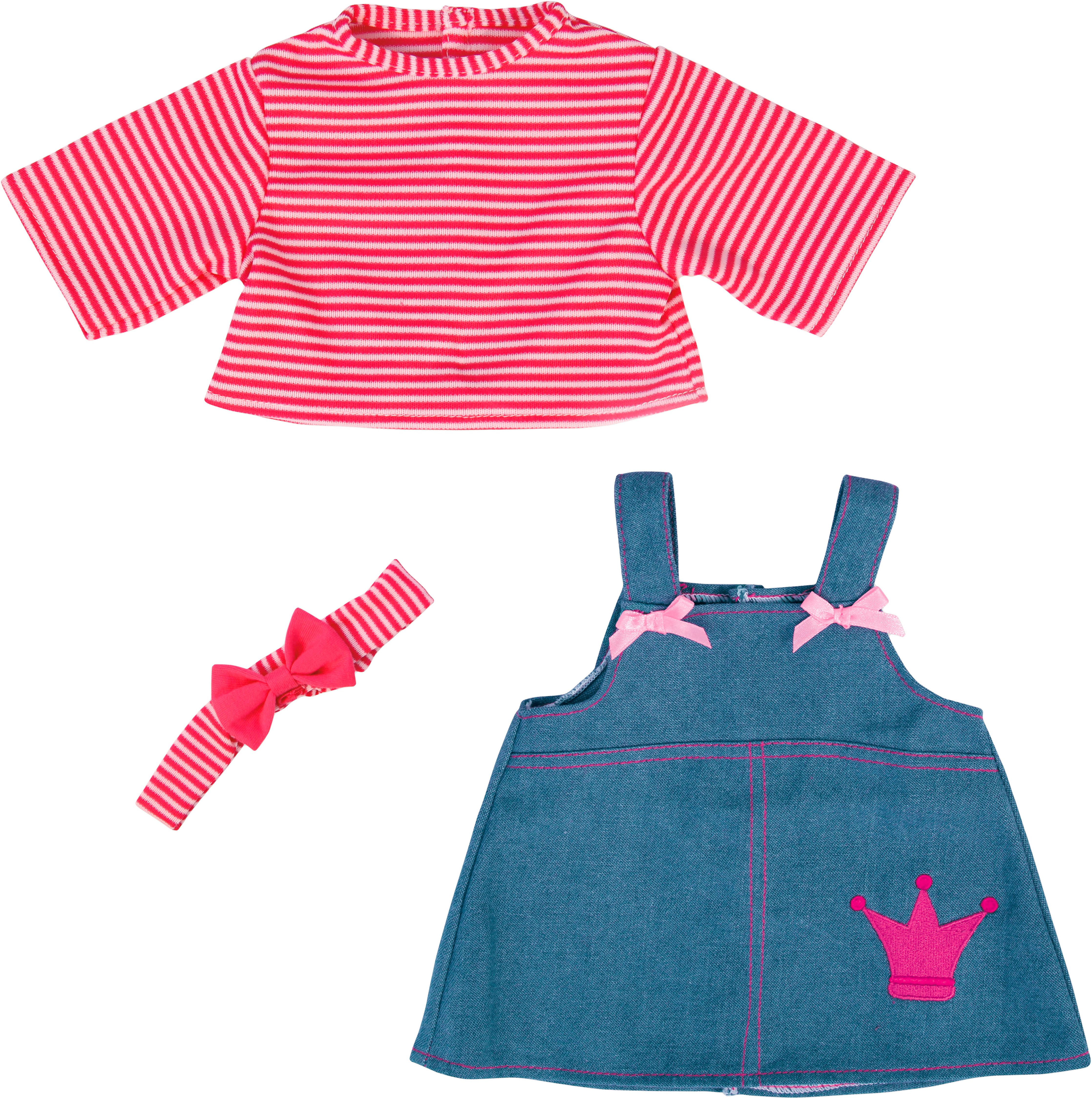 Bayer Puppenkleidung Jeanskleid (Set, 3-tlg) günstig online kaufen