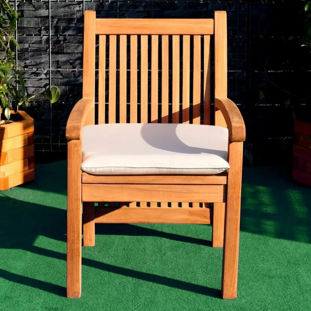 Gartenstuhl Pescara Teak Massivholz günstig online kaufen