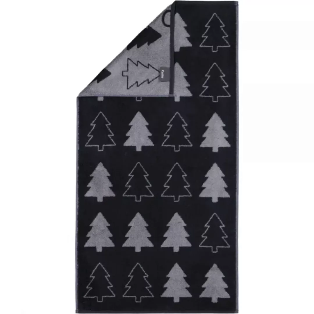 Cawö Handtücher Christmas Edition Tannenbäume 794 - Farbe: schwarz - 90 - H günstig online kaufen