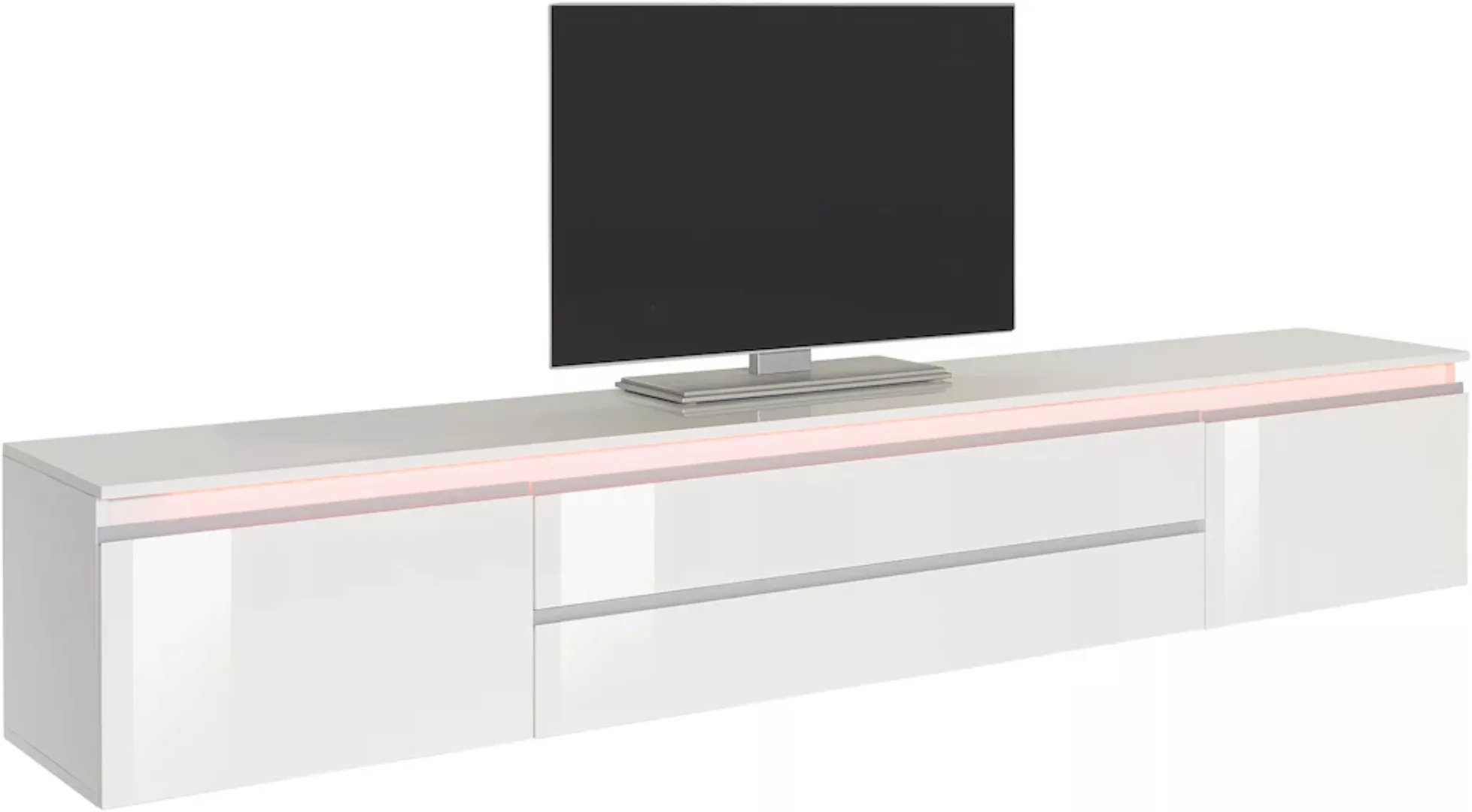 INOSIGN Lowboard "Magic,Lowboard,TV-Kommode,TV-Möbel,TV-Bank,B.240 cm Weiss günstig online kaufen