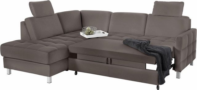 sit&more Ecksofa "Bellevue L-Form", wahlweise mit Bettfunktion günstig online kaufen