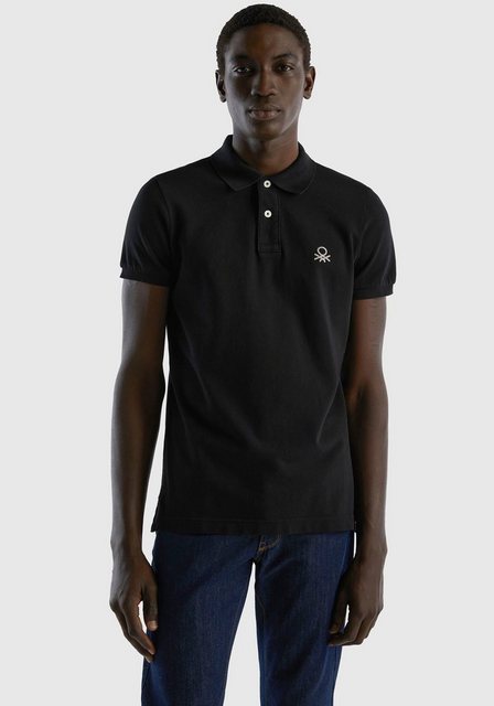 United Colors of Benetton Poloshirt mit großem Label-Badge günstig online kaufen