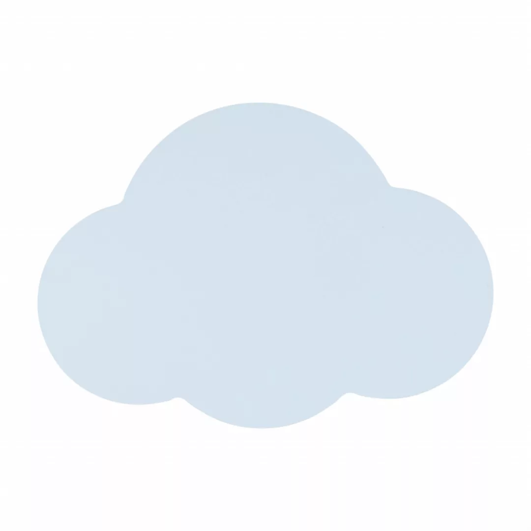 Wandlampe Cloud, blau, Stahl, indirektes Licht, 38 x 27 cm günstig online kaufen