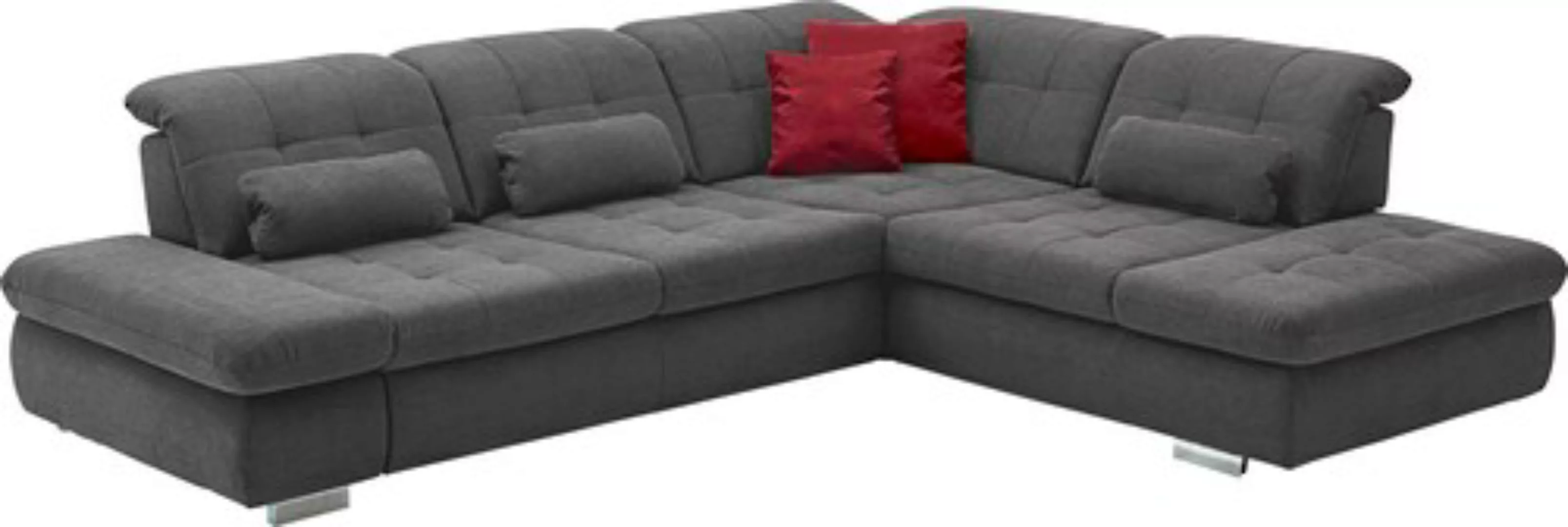 Die PlanBar Ecksofa "MP-IN17004 L-Form", wahlweise mit Bettfunktion, Sitzti günstig online kaufen