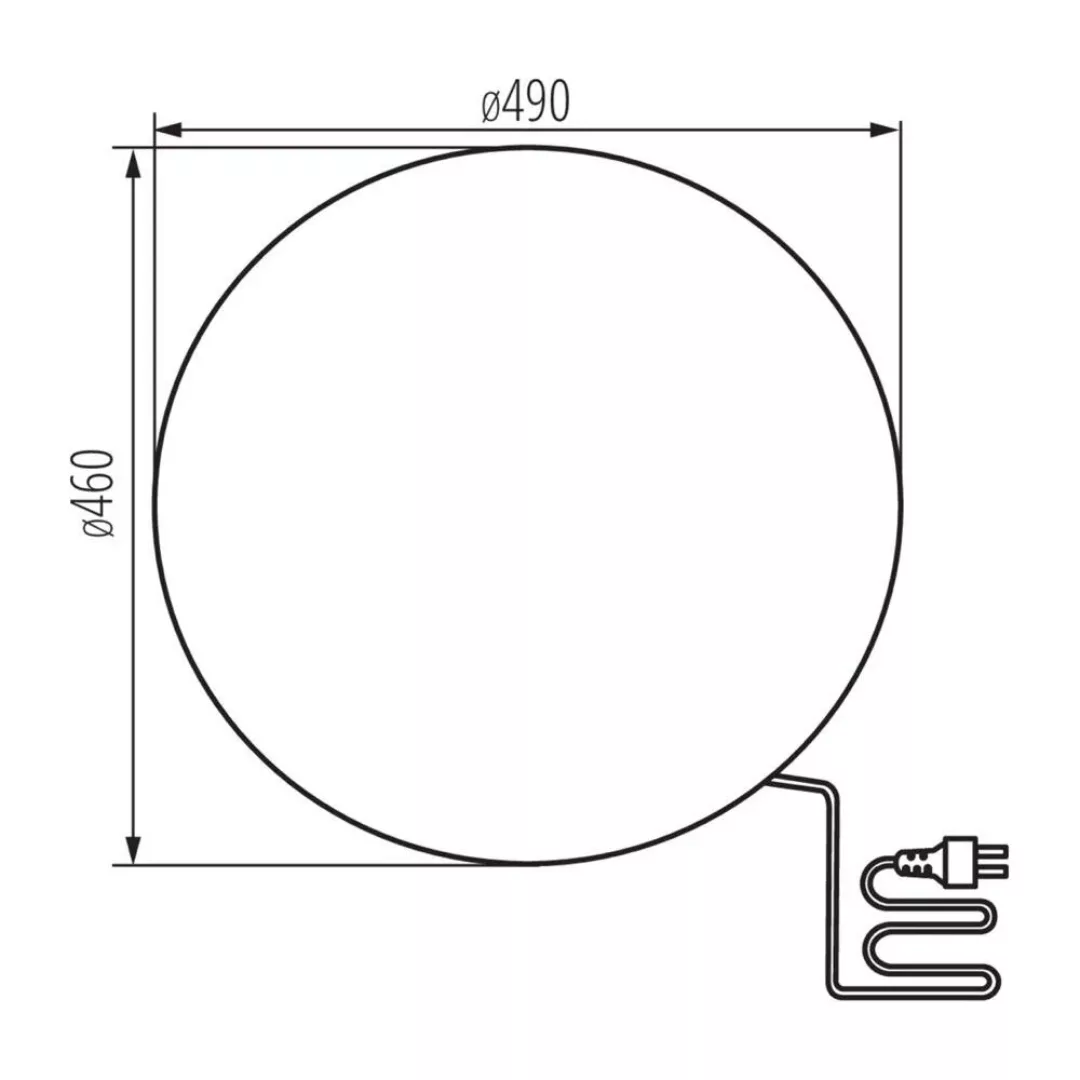 Gartenkugel Stono in Grau E27 IP65 490mm günstig online kaufen