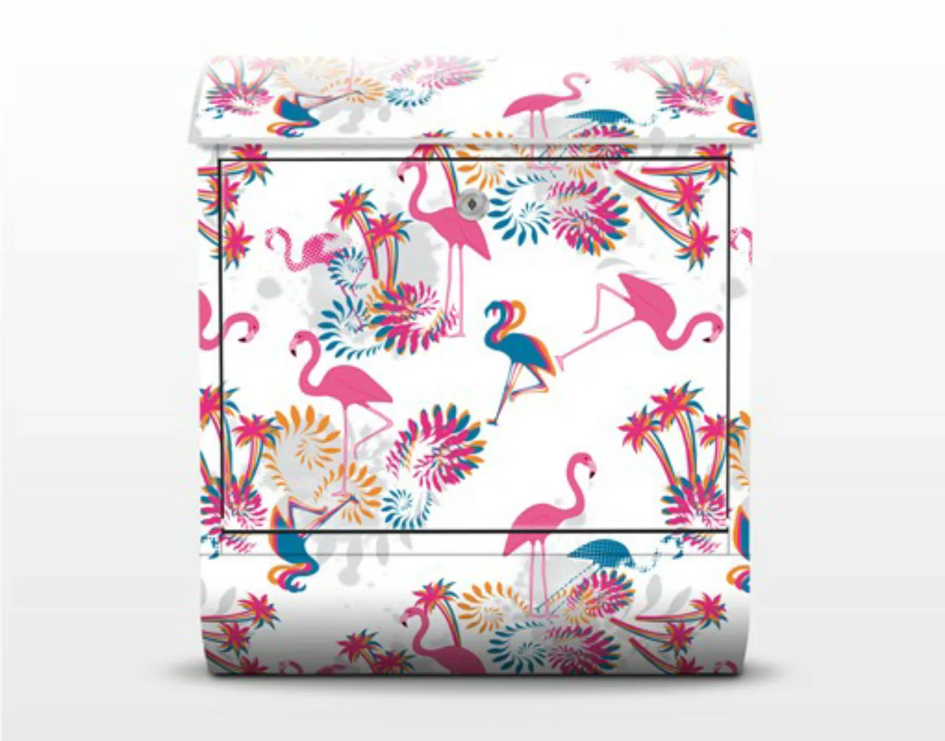 Briefkasten Flamingo Designmuster günstig online kaufen