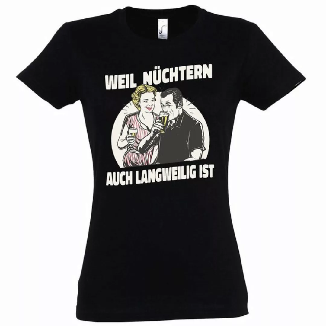 Youth Designz T-Shirt "Weil Nüchtern Auch Langweilig Ist" Damen Shirt mit t günstig online kaufen