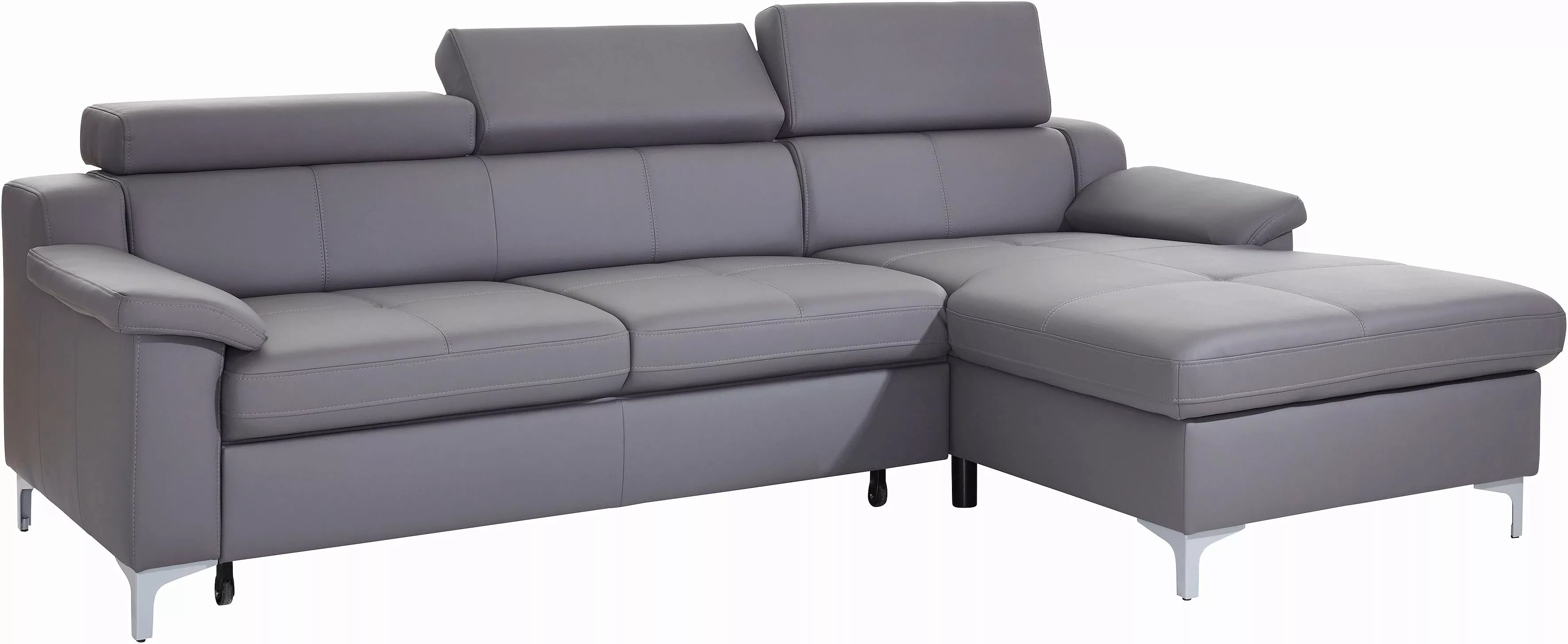 exxpo - sofa fashion Ecksofa Florenz, L-Form, mit Kopfteilverstellung günstig online kaufen