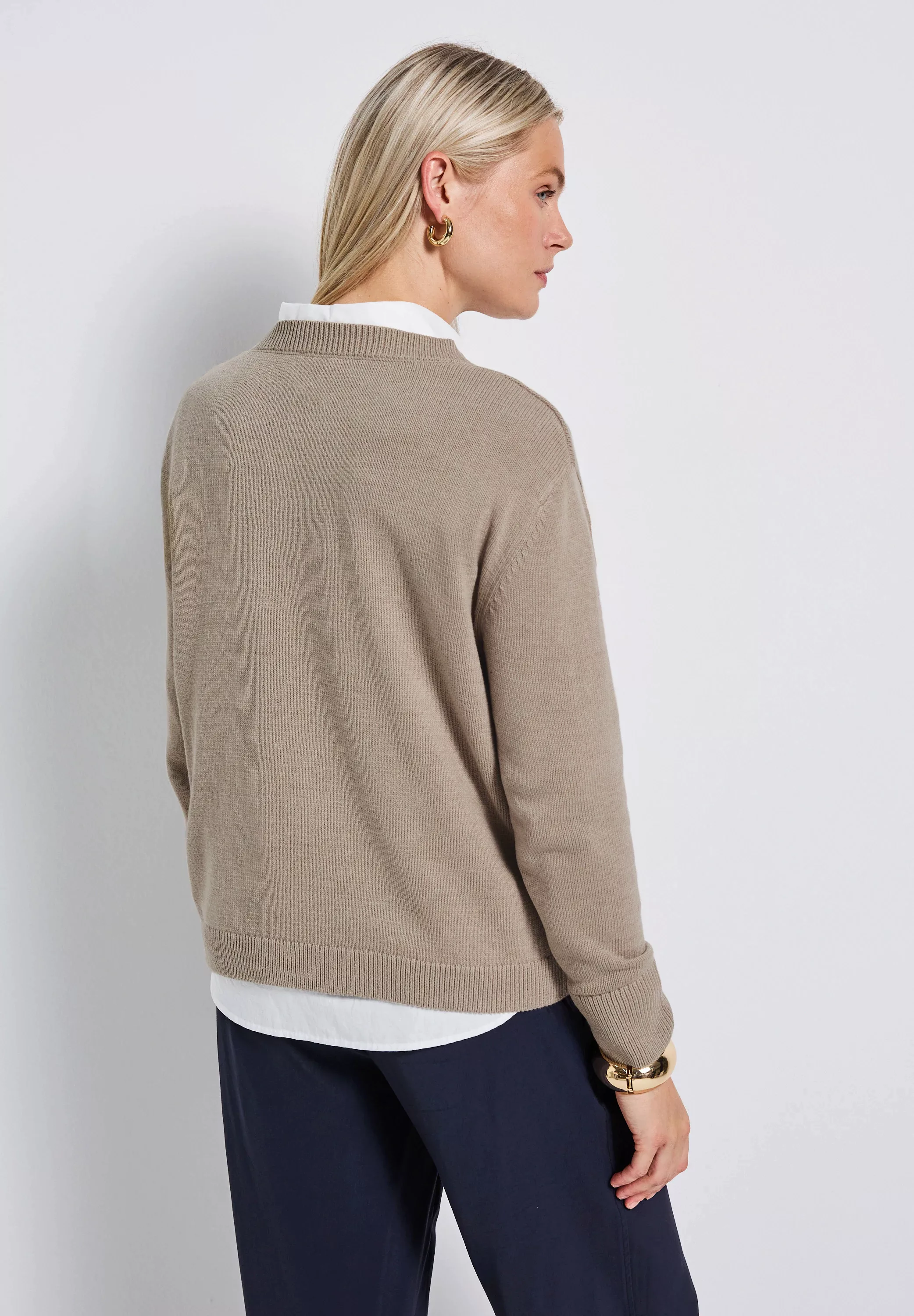 STREET ONE Strickpullover, im soften Baumwoll-Mix günstig online kaufen