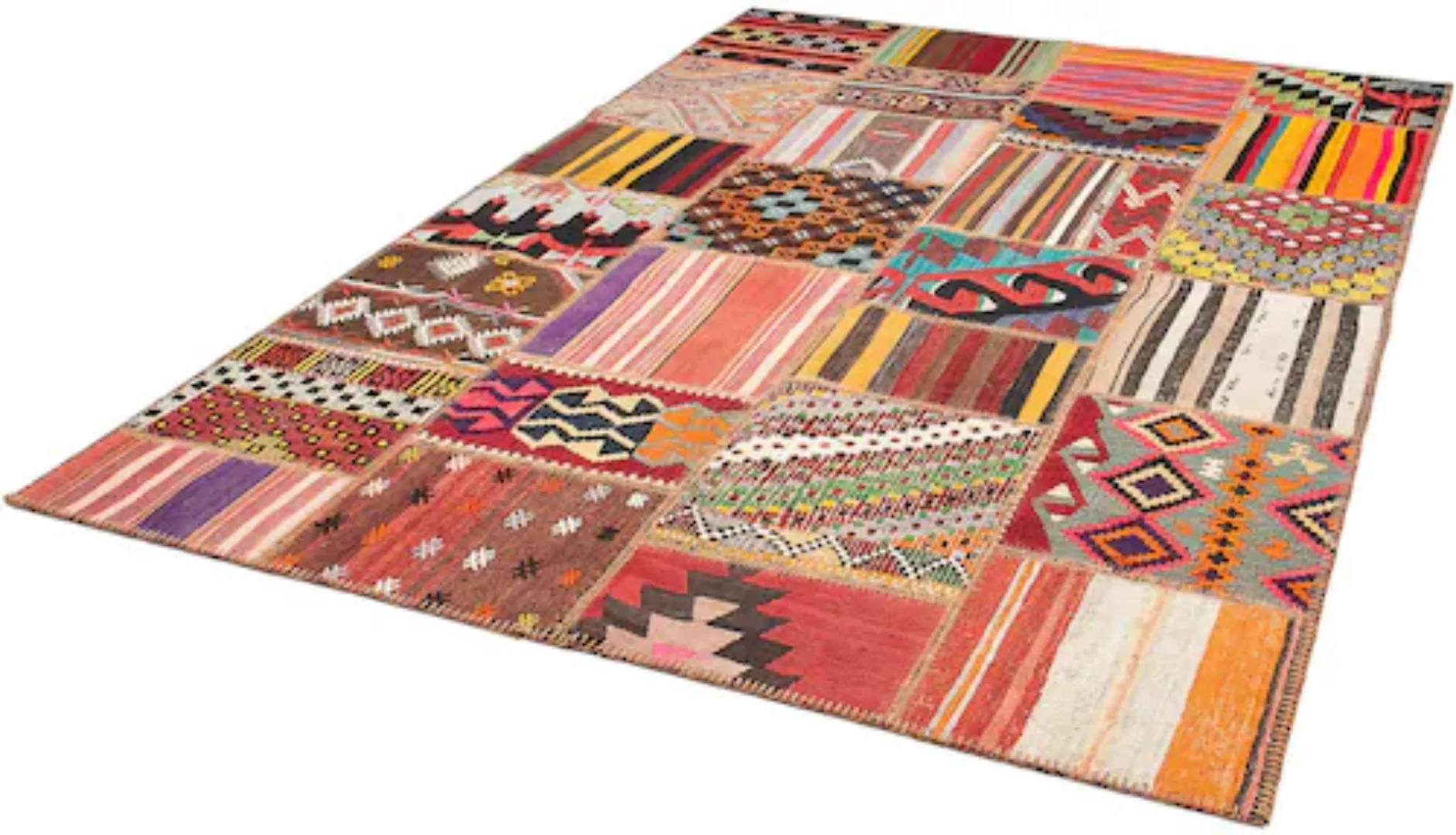 morgenland Wollteppich »Patchwork Patchwork 237 x 170 cm«, rechteckig günstig online kaufen