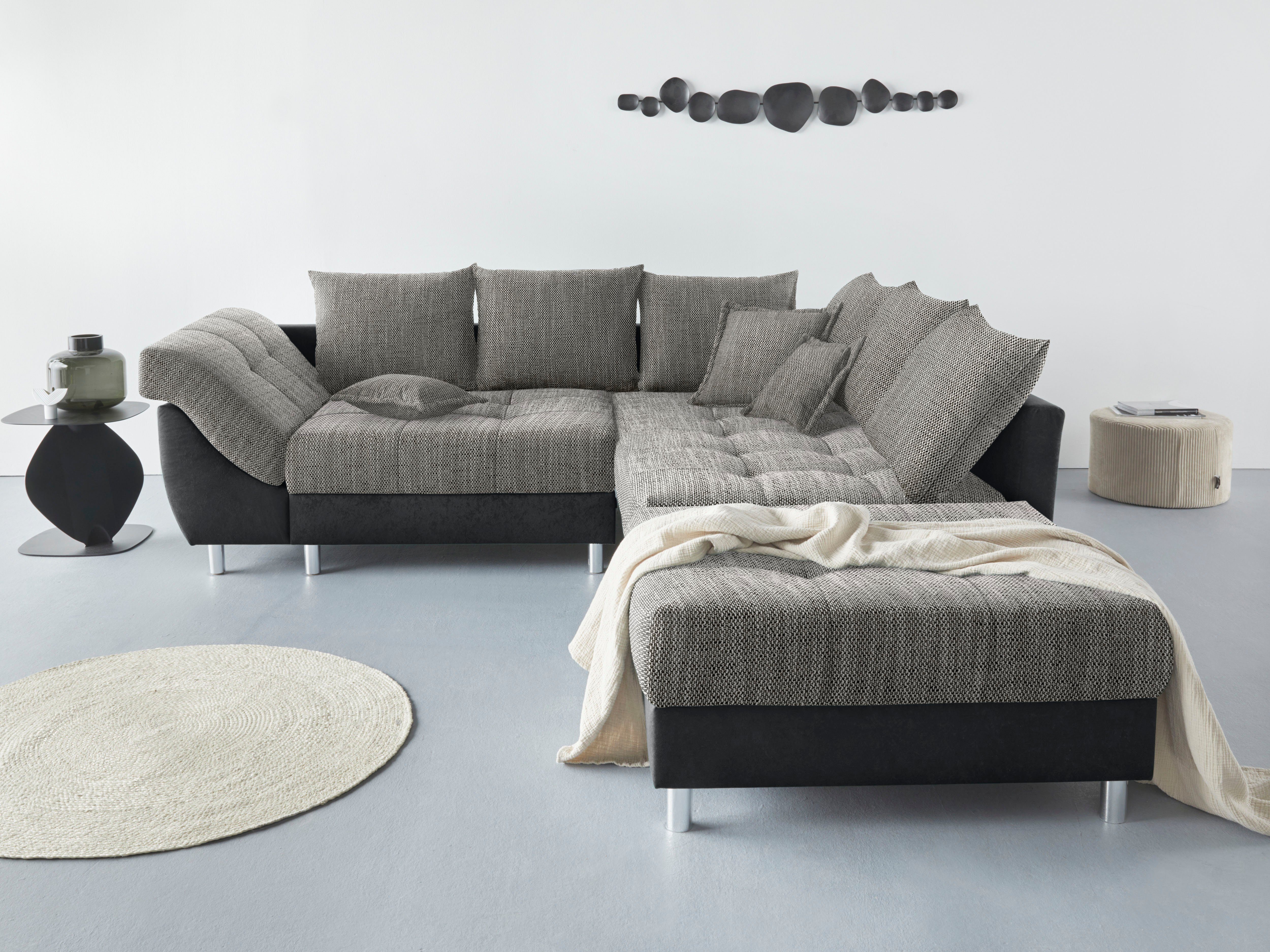 COLLECTION AB Ecksofa "(Spar-Set) Innsbruck L-Form und Hocker", (Spar-Set), günstig online kaufen