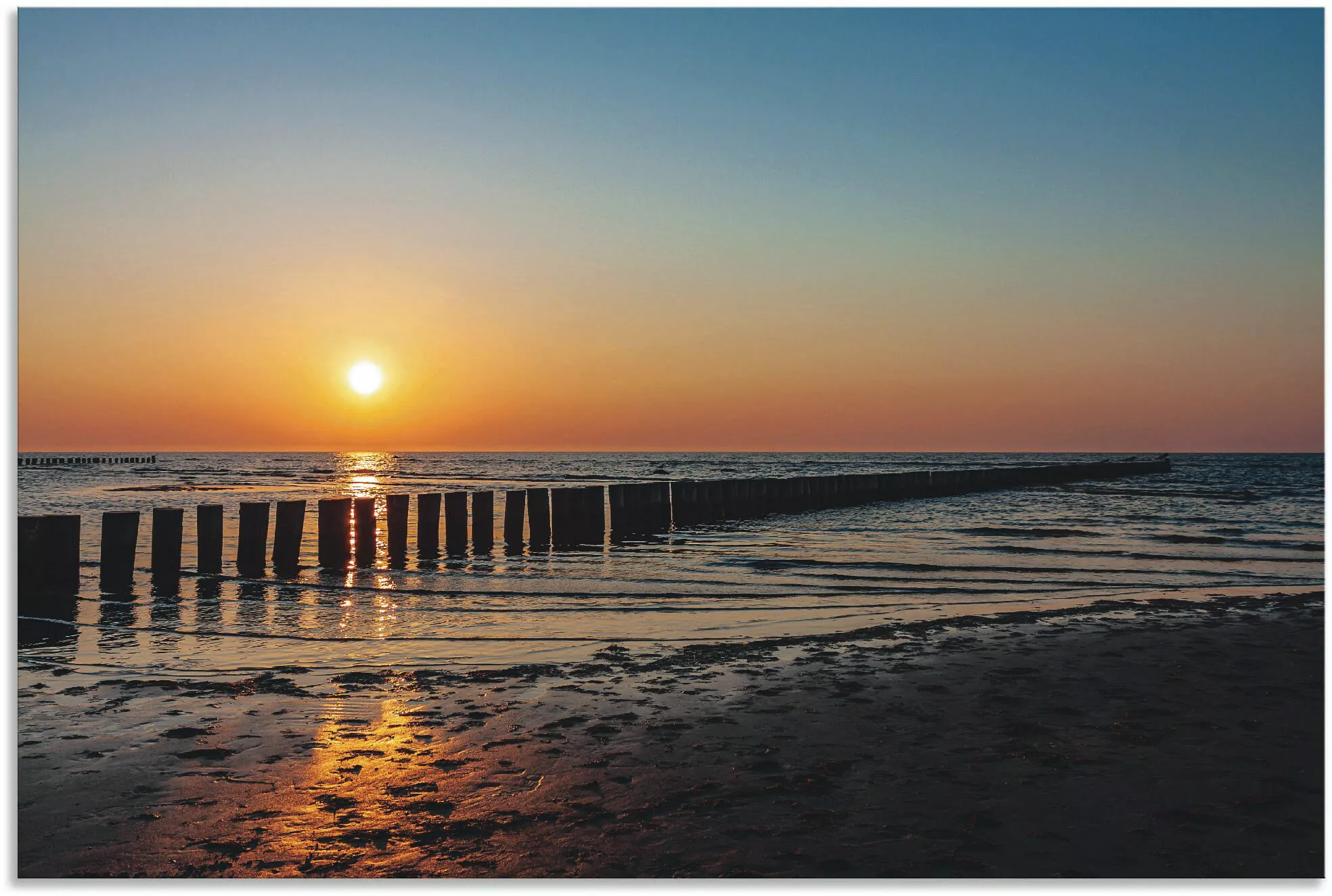 Artland Wandbild »Sonnenuntergang an Ostsee Insel Poel«, Bilder vom Sonnenu günstig online kaufen