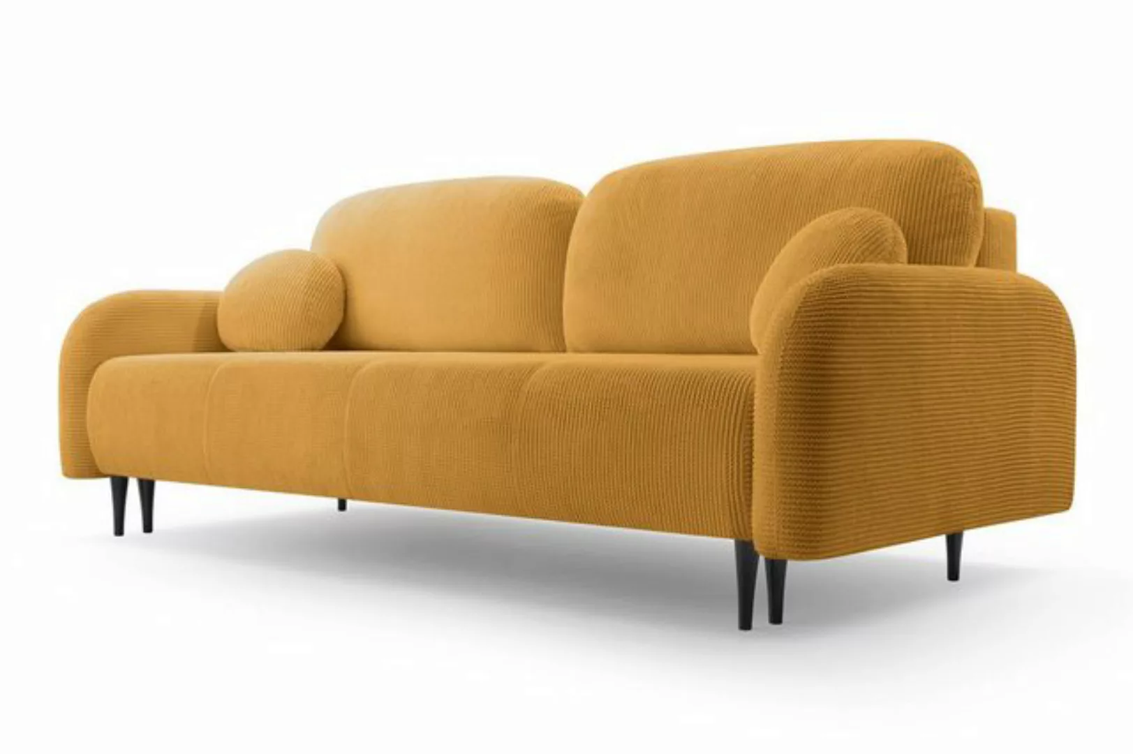 Compleo Schlafsofa mit Bettkasten CLOUD, Modern Wohnzimmer, Cordstoff, Sofa günstig online kaufen