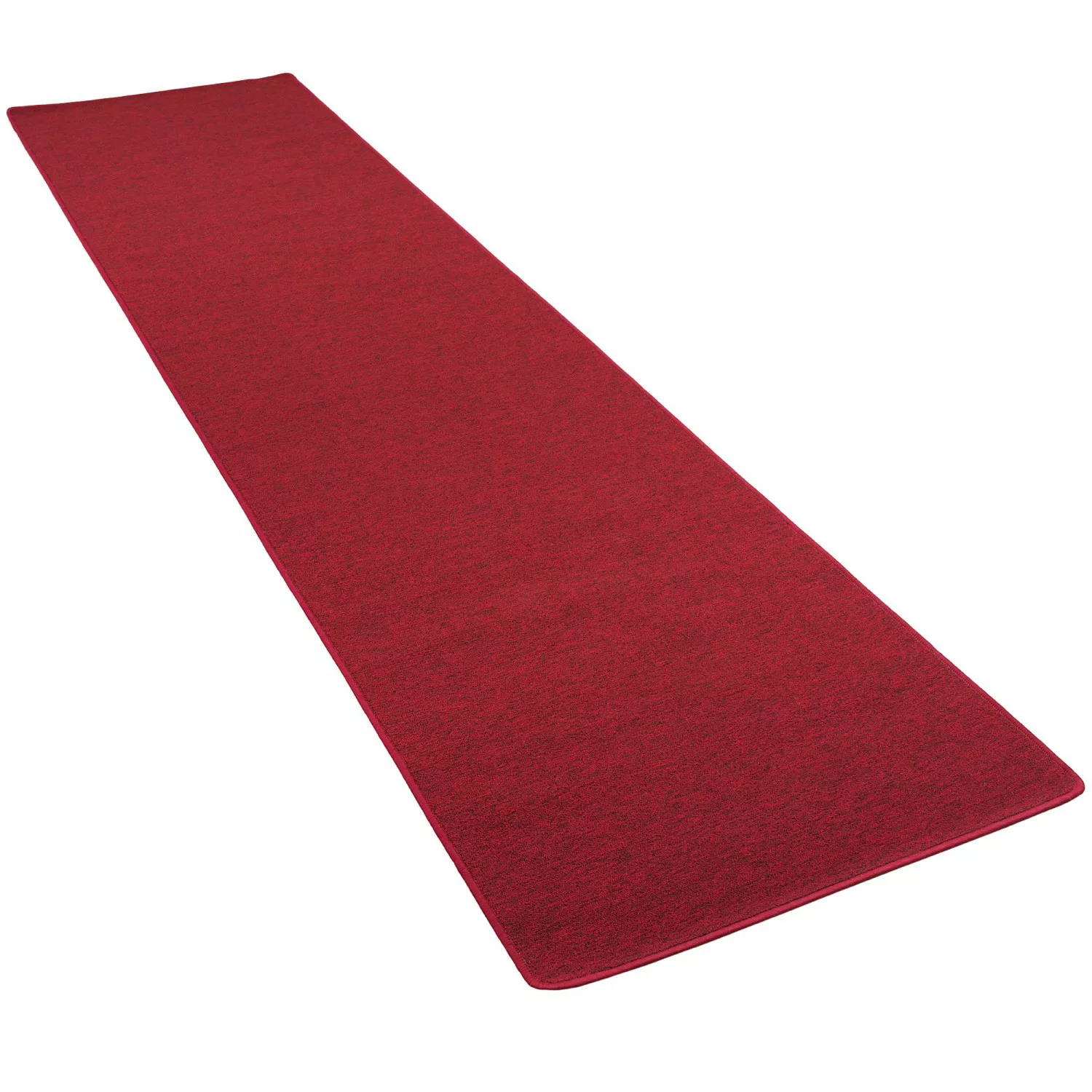 Snapstyle Feinschlingen Velour Läufer Teppich Strong Rot 100x300cm günstig online kaufen