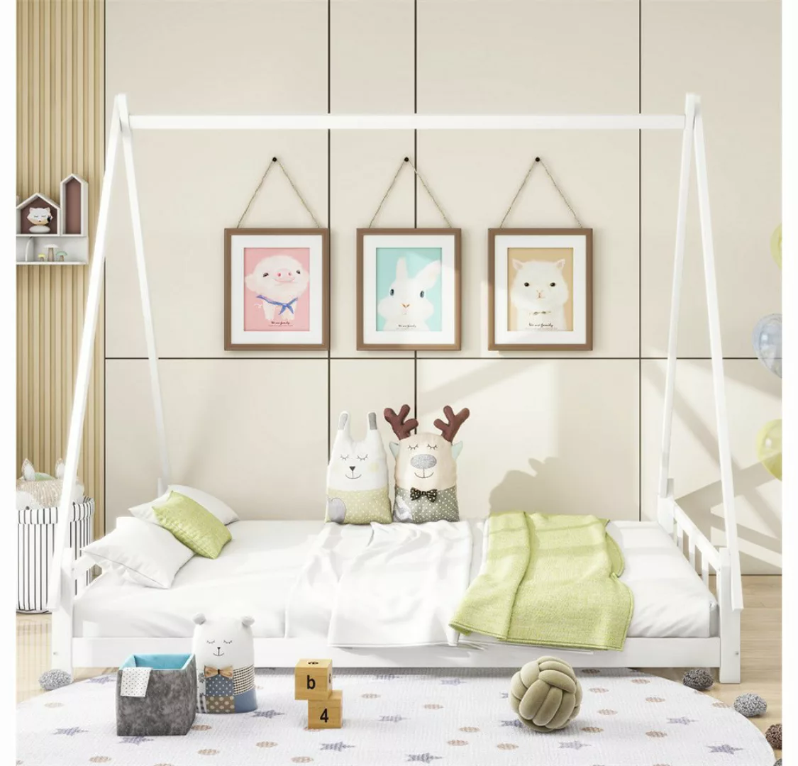 XDeer Jugendbett Massivholz Kinderbett 140*200cm, Zeltbett, Hochbett, Jugen günstig online kaufen