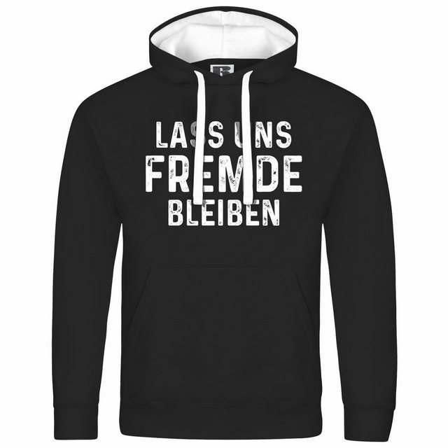 deinshirt Kapuzenpullover Herren Kapuzenpullover Lass uns Fremde bleiben Mi günstig online kaufen