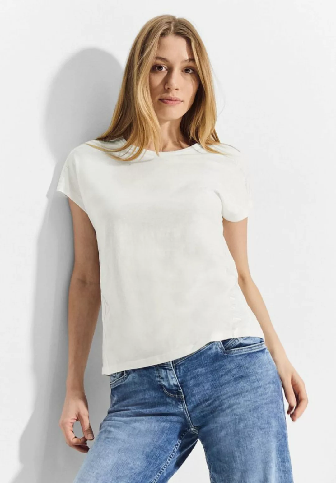 Cecil T-Shirt mit Flammgarn günstig online kaufen