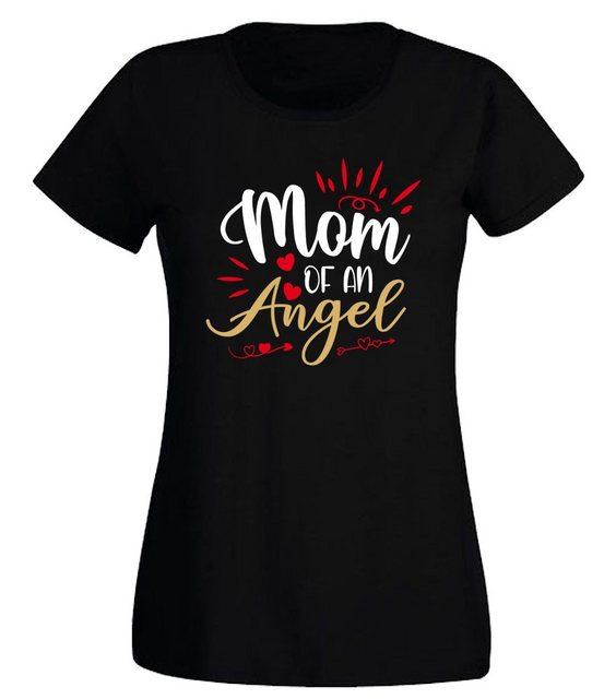 G-graphics T-Shirt Damen T-Shirt - Mom of an Angel Slim-fit, mit Frontprint günstig online kaufen