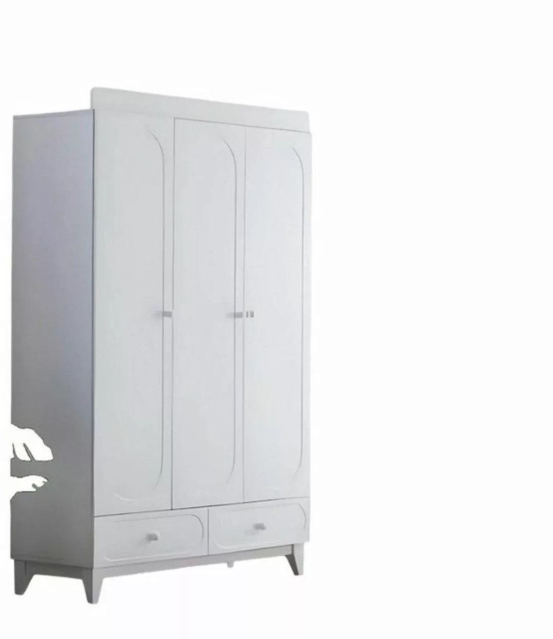 JVmoebel Kleiderschrank Weiß Kleiderschrank Elegantes Schlafzimmer Design M günstig online kaufen