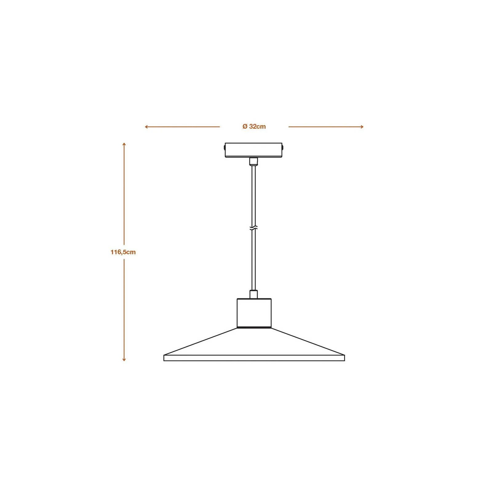 OSRAM Hängeleuchte CONCRETE WOOD, grau, Ø 32 cm, Beton, E27 günstig online kaufen