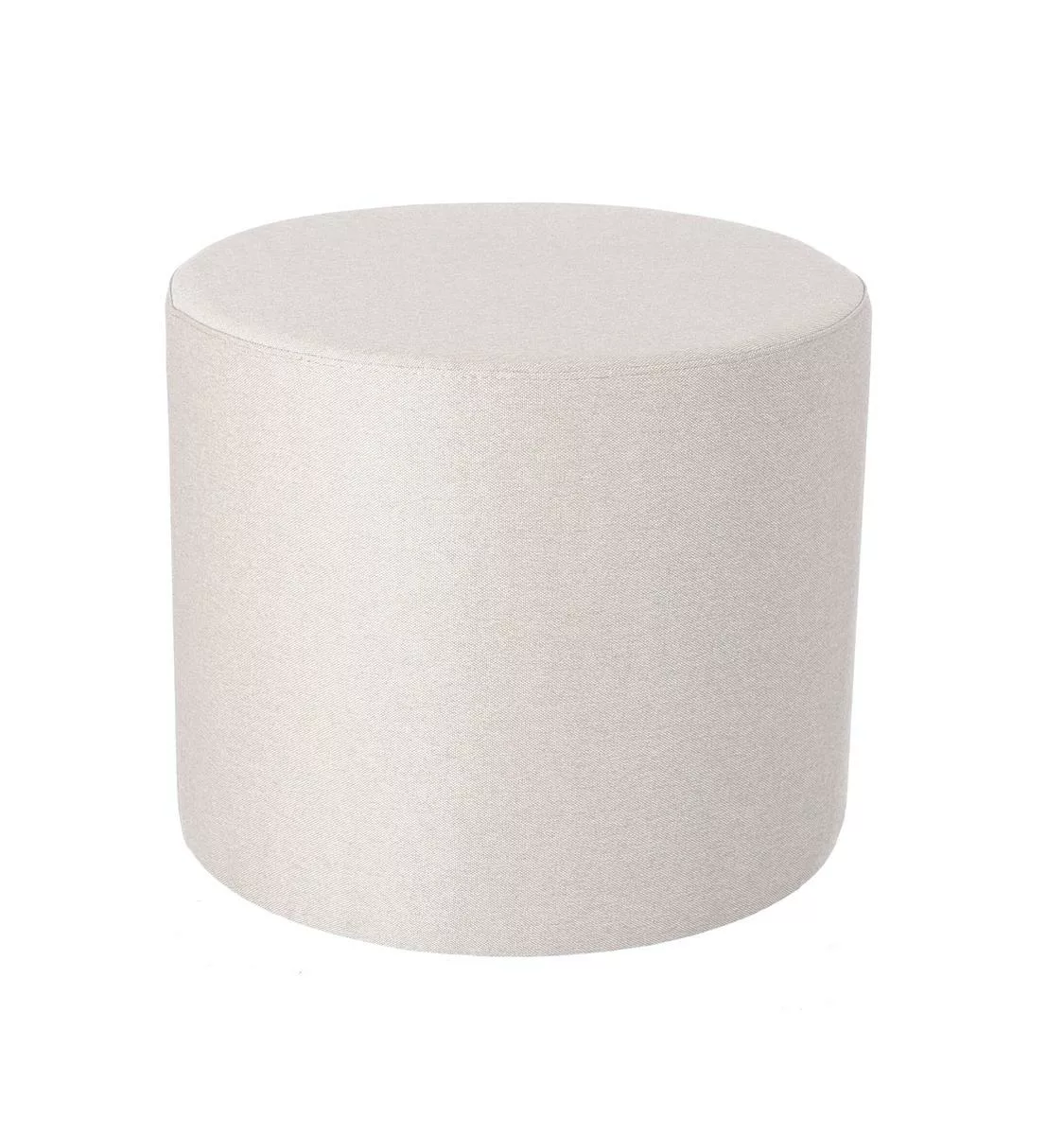 RONDO - Sitzwürfel / Pouf beige H: 42 cm D: 50 cm günstig online kaufen