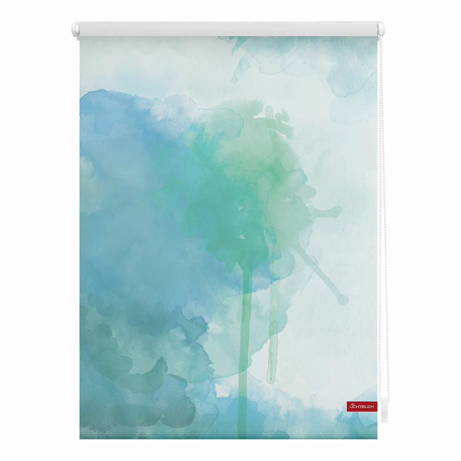 Rollo Aquarell blau B/L: ca. 70x150 cm günstig online kaufen