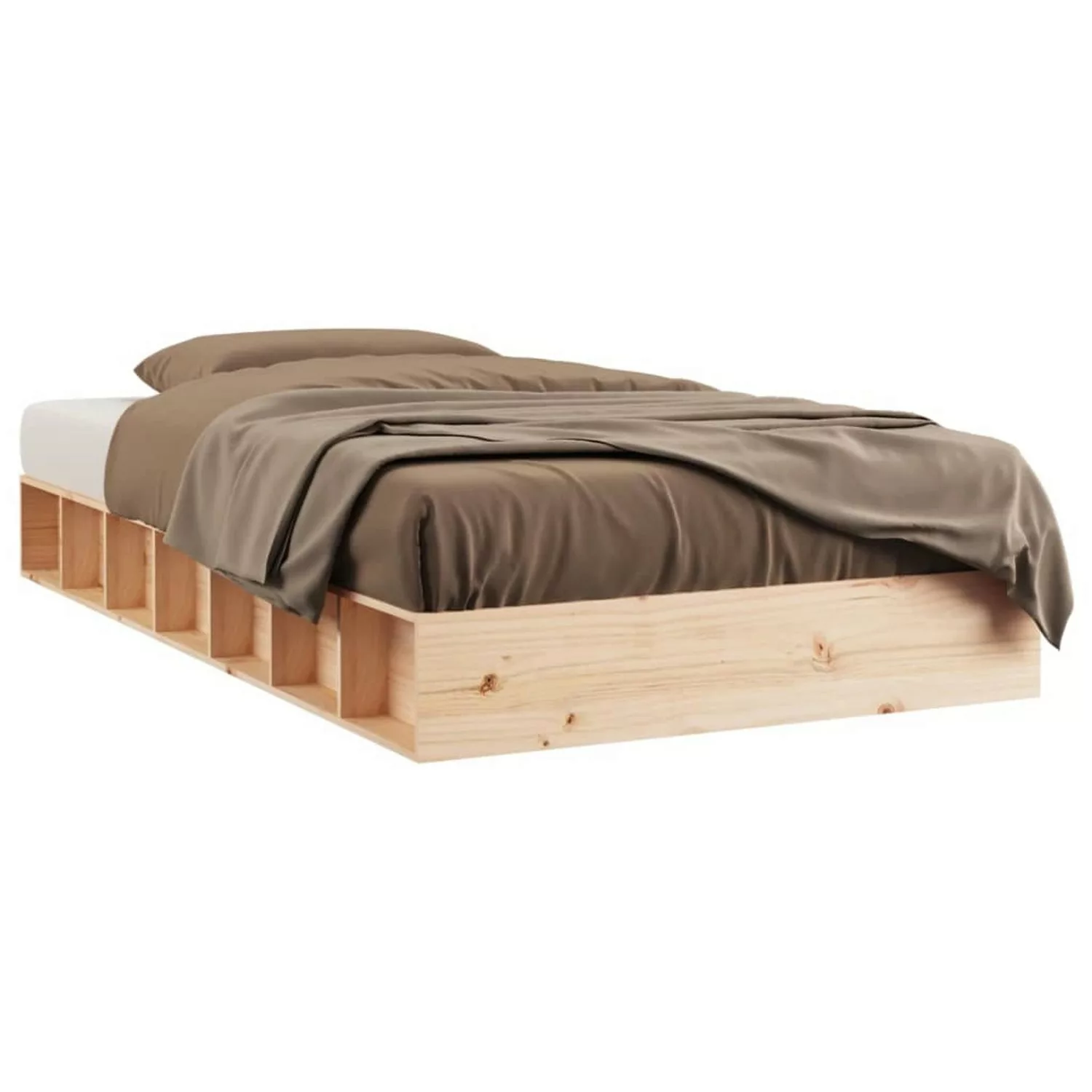 vidaXL Bettgestell Massivholzbett 140x190 cm Bett Bettgestell Bettrahmen günstig online kaufen