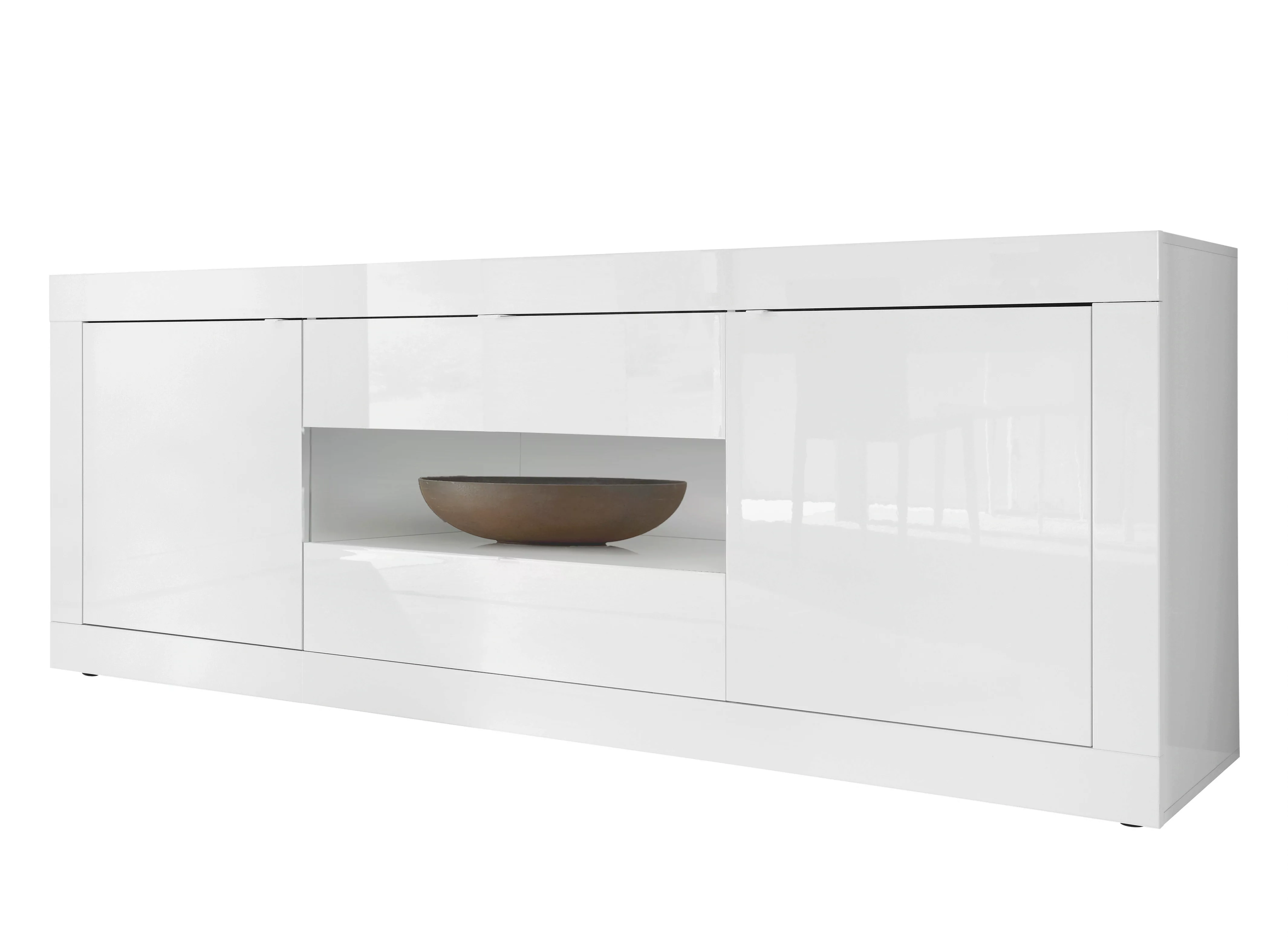 INOSIGN Sideboard "Basic Breite 240 cm, Kommode 2 Türen, 2 Schubkästen, Anr günstig online kaufen