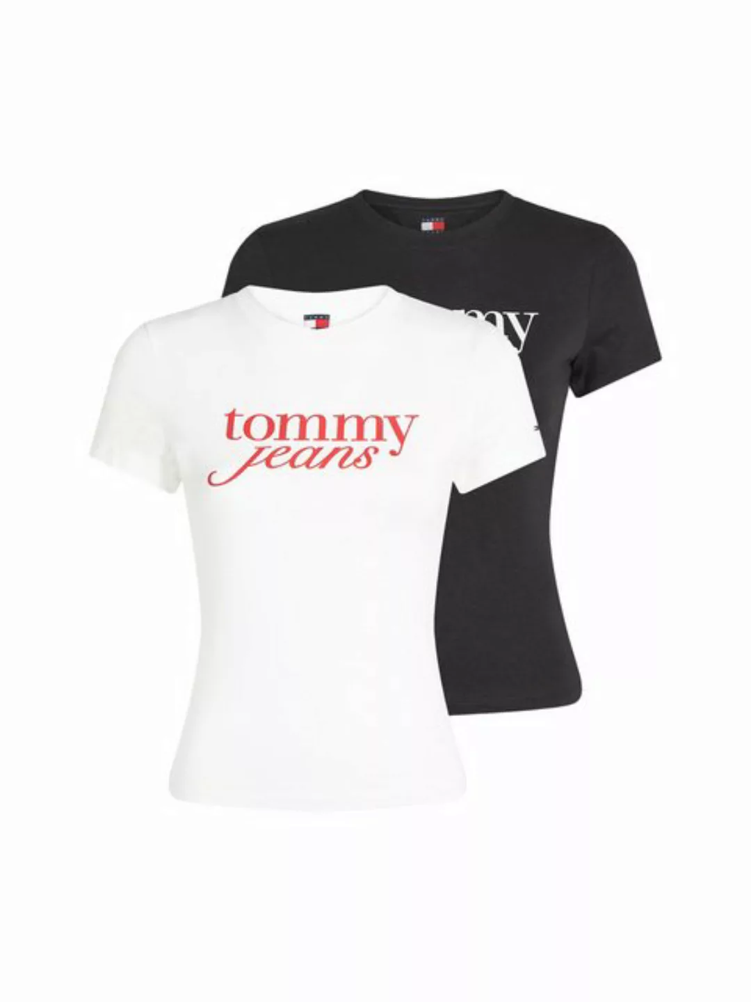 Tommy Jeans T-Shirt TJW 2PACK ESSENTIAL LOGO TEE (Packung, 2-tlg) mit Logod günstig online kaufen