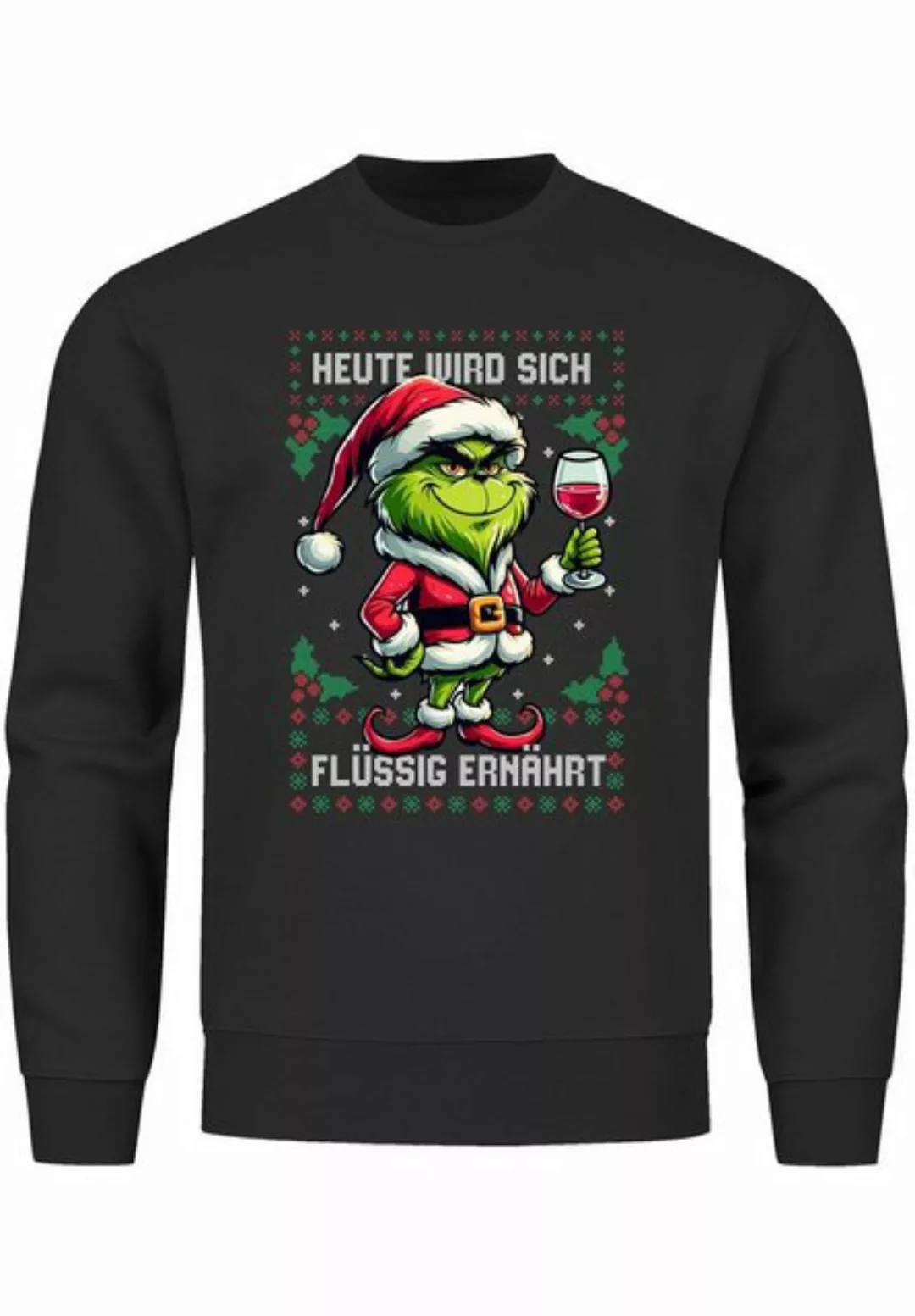 MoonWorks Sweatshirt Sweatshirt Herren Anti-Weihnachten Grinch Weihnachtsmu günstig online kaufen