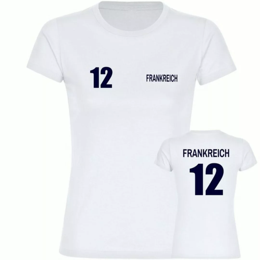 multifanshop T-Shirt Damen Frankreich - Trikot 12 - Frauen günstig online kaufen