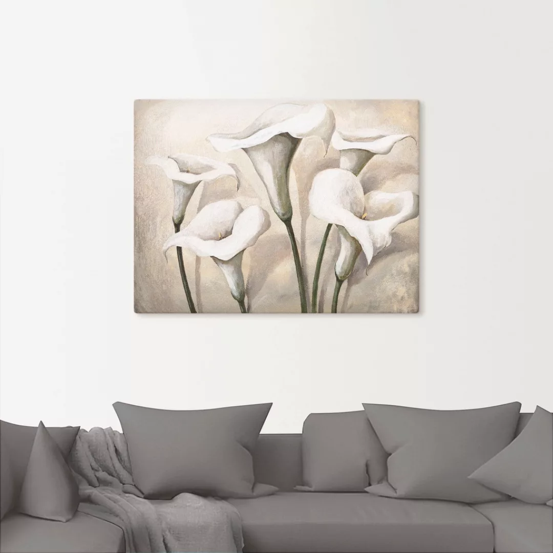 Artland Wandbild "Callas I", Blumen, (1 St.), als Leinwandbild, Poster, Wan günstig online kaufen