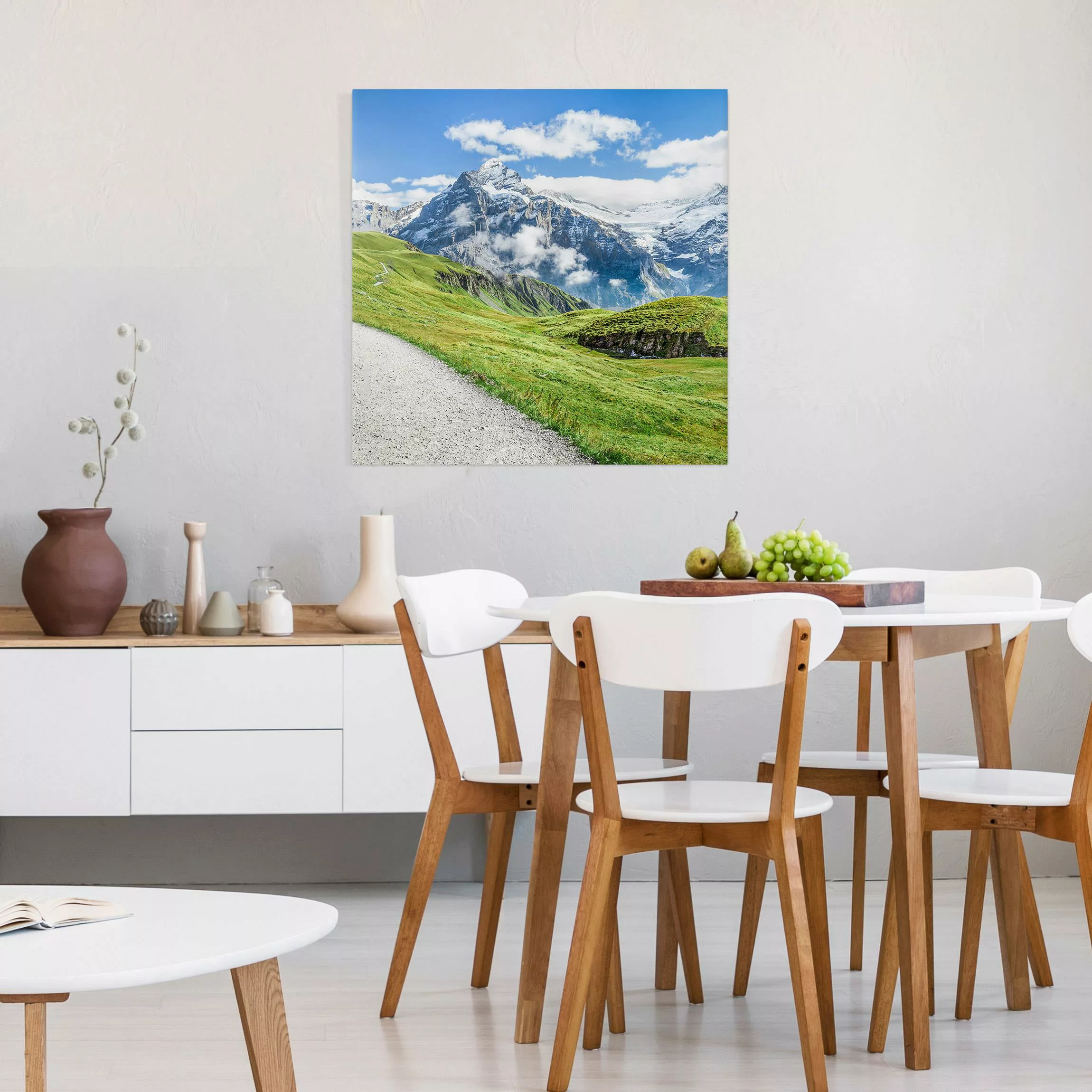 Leinwandbild Grindelwald Panorama günstig online kaufen