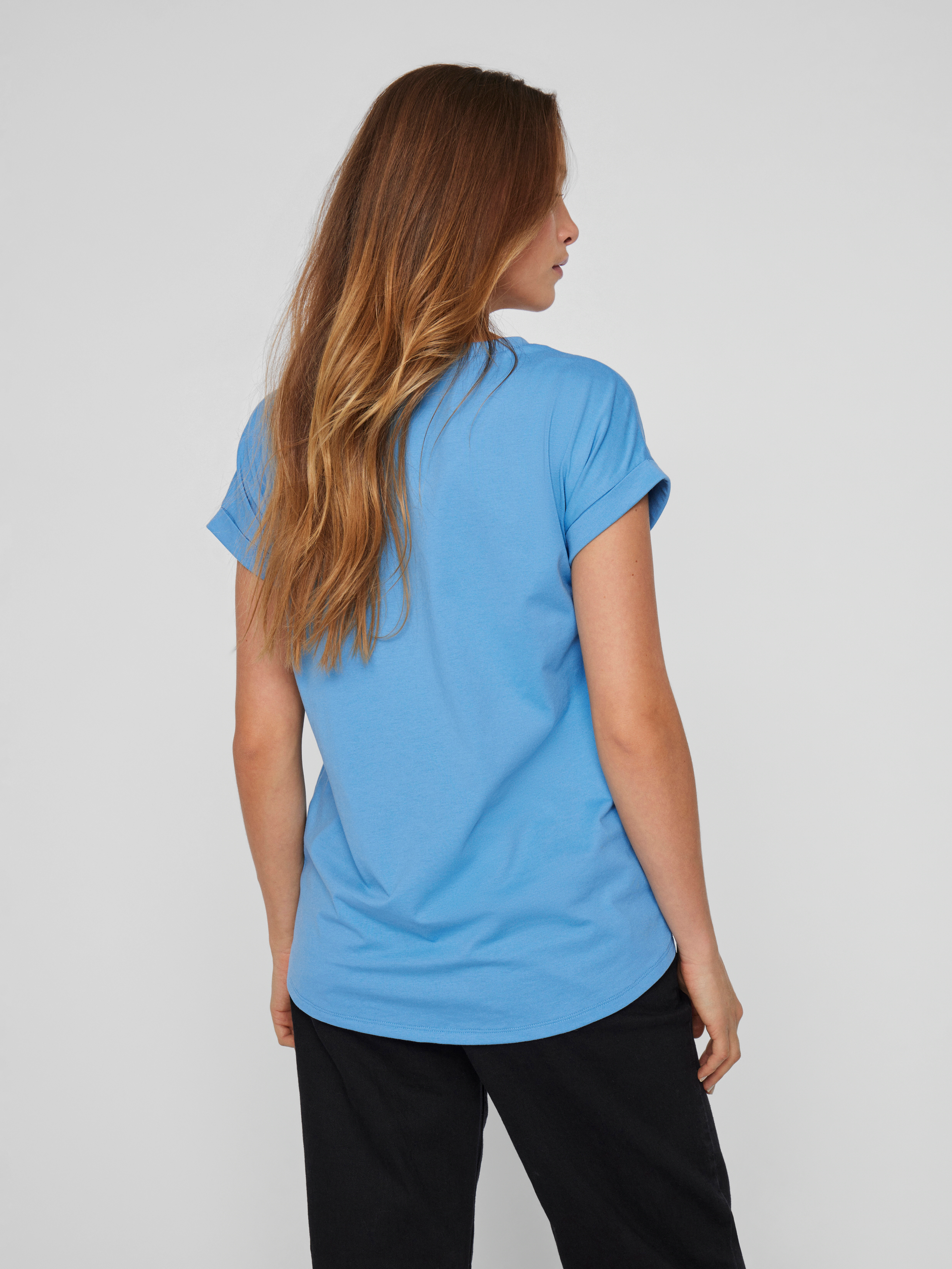 Vila Rundhalsshirt VIDREAMERS NEW PURE T-SHIRT/SU-NOOS Basic Damen-T-Shirt günstig online kaufen