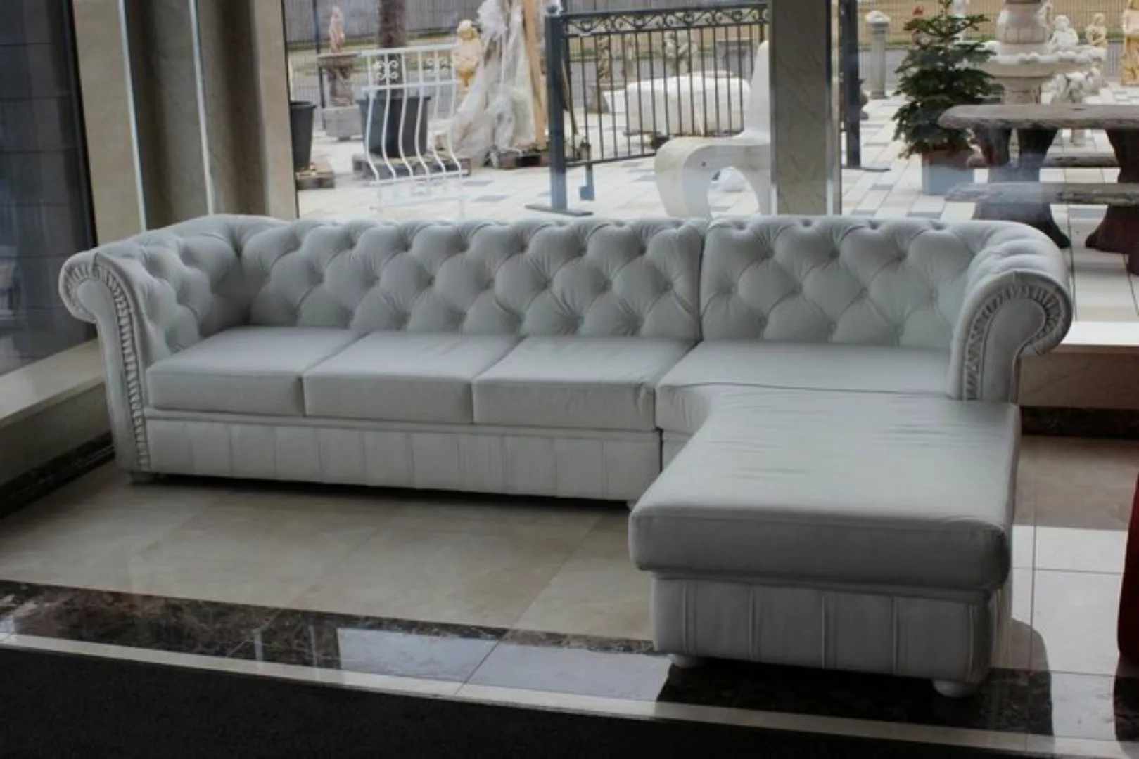 JVmoebel Ecksofa Chesterfield Ecksofa L-Form Design Couch Polster Sitz Sofa günstig online kaufen