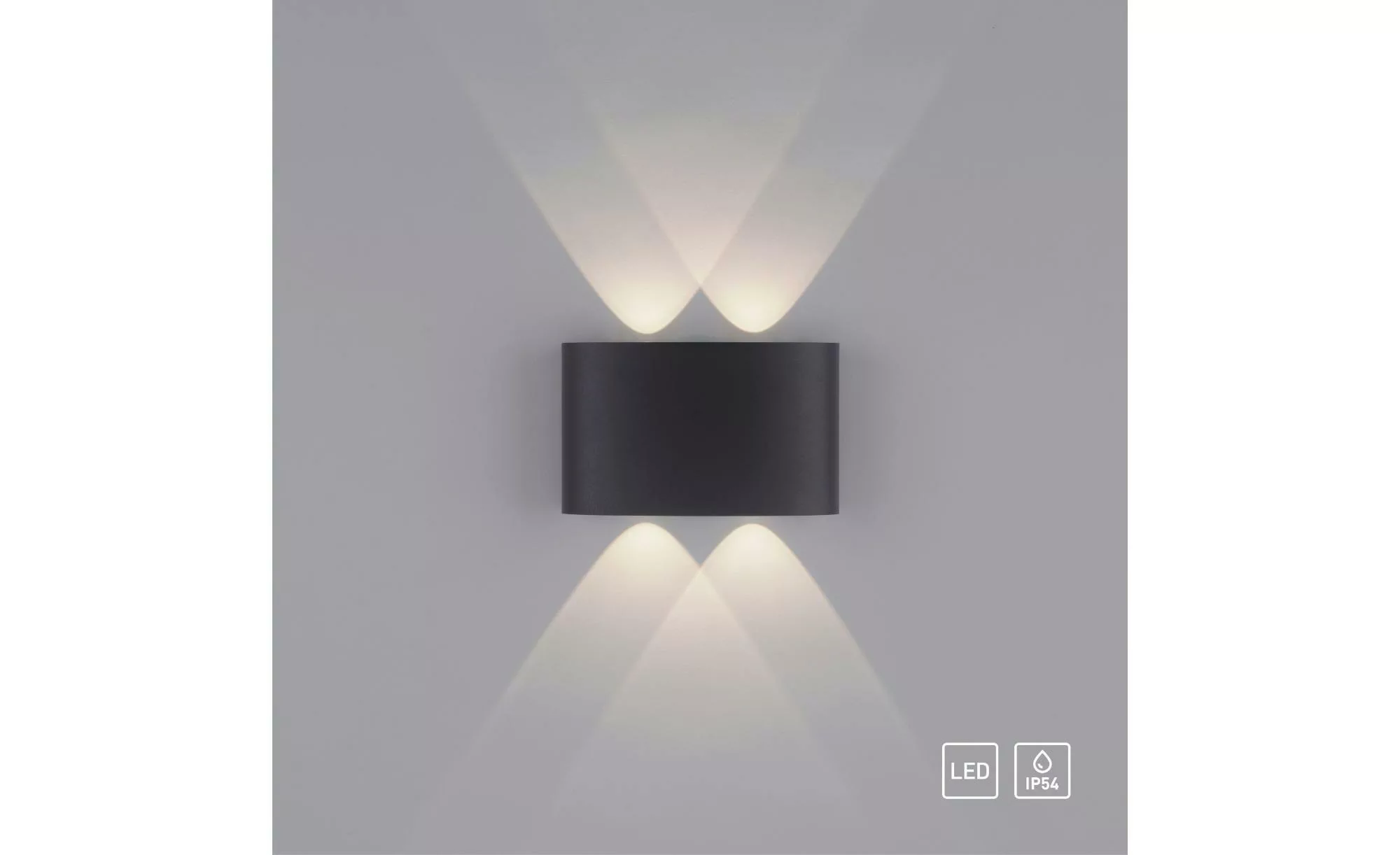 Paul Neuhaus Außen-Wandleuchte "CARLO", 4 flammig, Leuchtmittel LED-Board günstig online kaufen