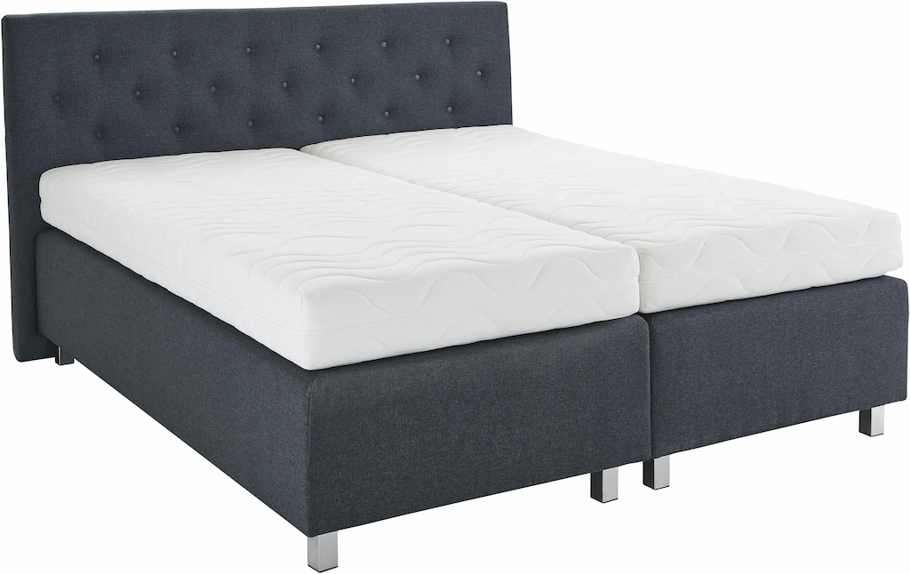 Westfalia Schlafkomfort Boxspringbett, mit Zierkissen, wahlweise mit Topper günstig online kaufen
