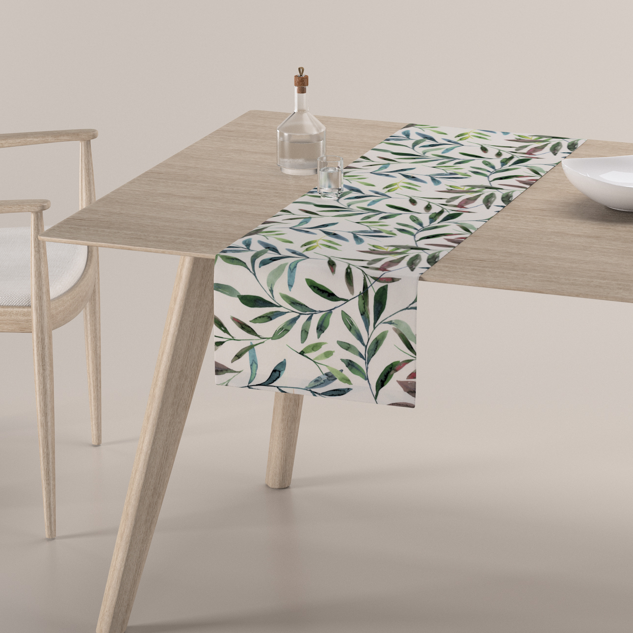 Tischläufer, weiß-grün, 40 x 130 cm, Eden (144-22) günstig online kaufen